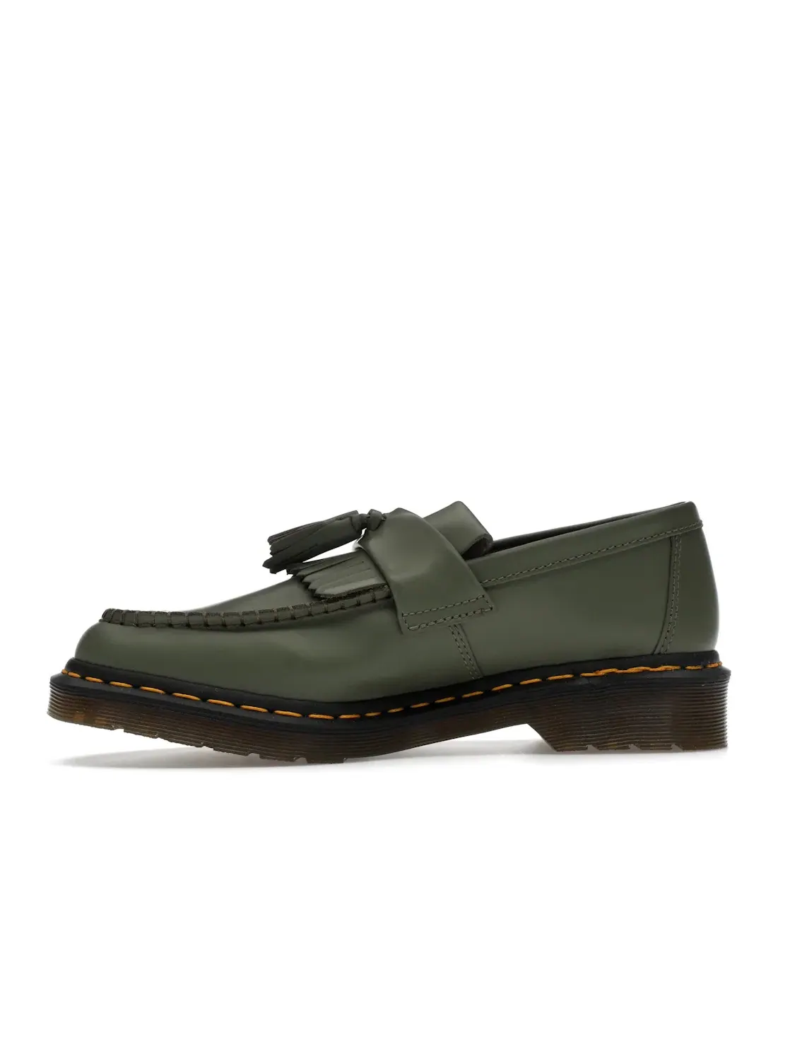 Лоферы мужские Dr. Martens Adrian Tassel Loafer, с кисточками — изображение 3 из 4, хаки зеленый
