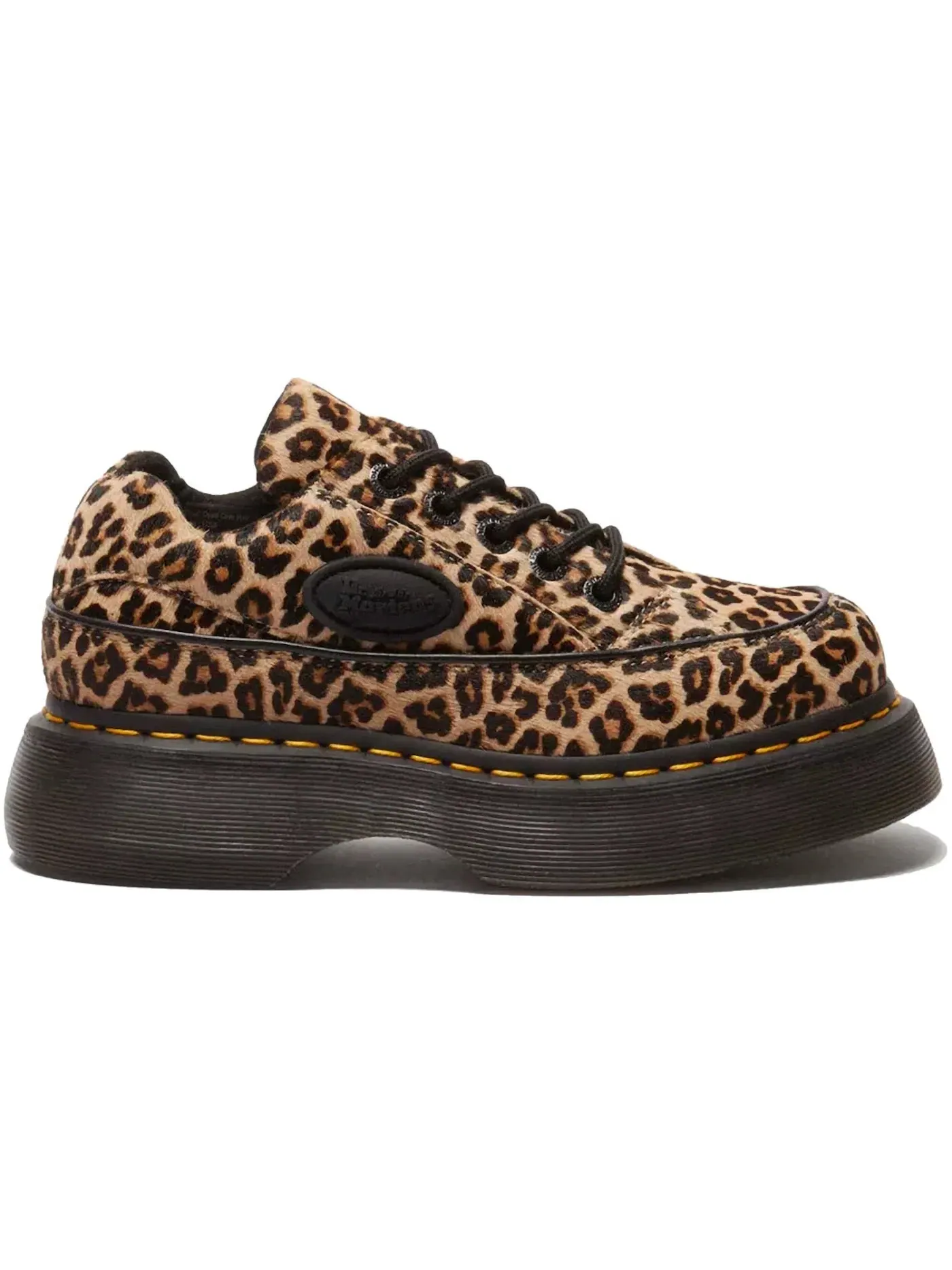 Оксфорды мужские Dr. Martens Buzz 5 Eye с принтом Mini Leopard — изображение 1 из 1, светлый бежевый