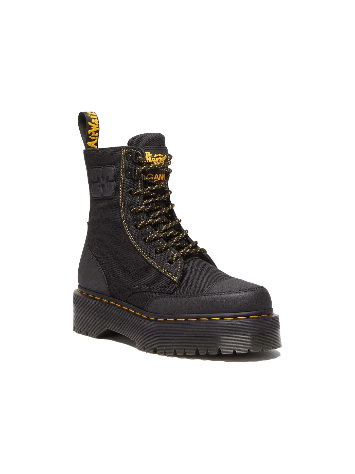 Ботинки мужские Dr. Martens Jadon Nylon Platform Boots на платформе, нейлон с кожаными вставками — изображение 2 из 2, черный