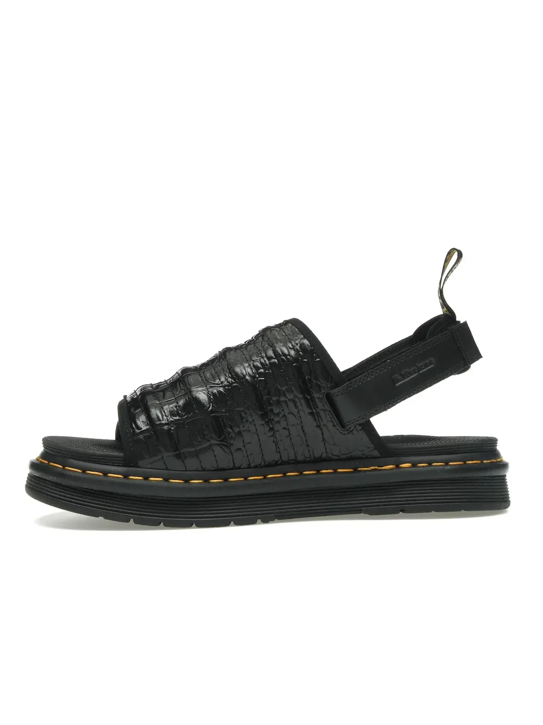 Сандалии мужские Dr. Martens MURA, с тиснением под крокодила — изображение 3 из 4, черный
