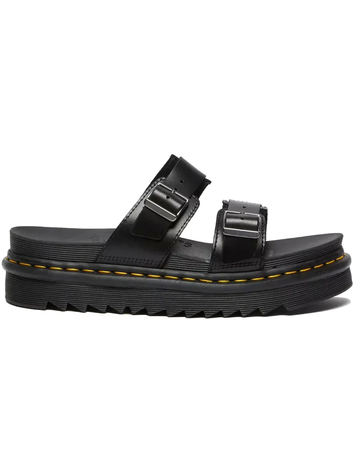 Сандалии-слайды мужские Dr. Martens Myles Brando, с пряжкой — изображение 1 из 1, черный