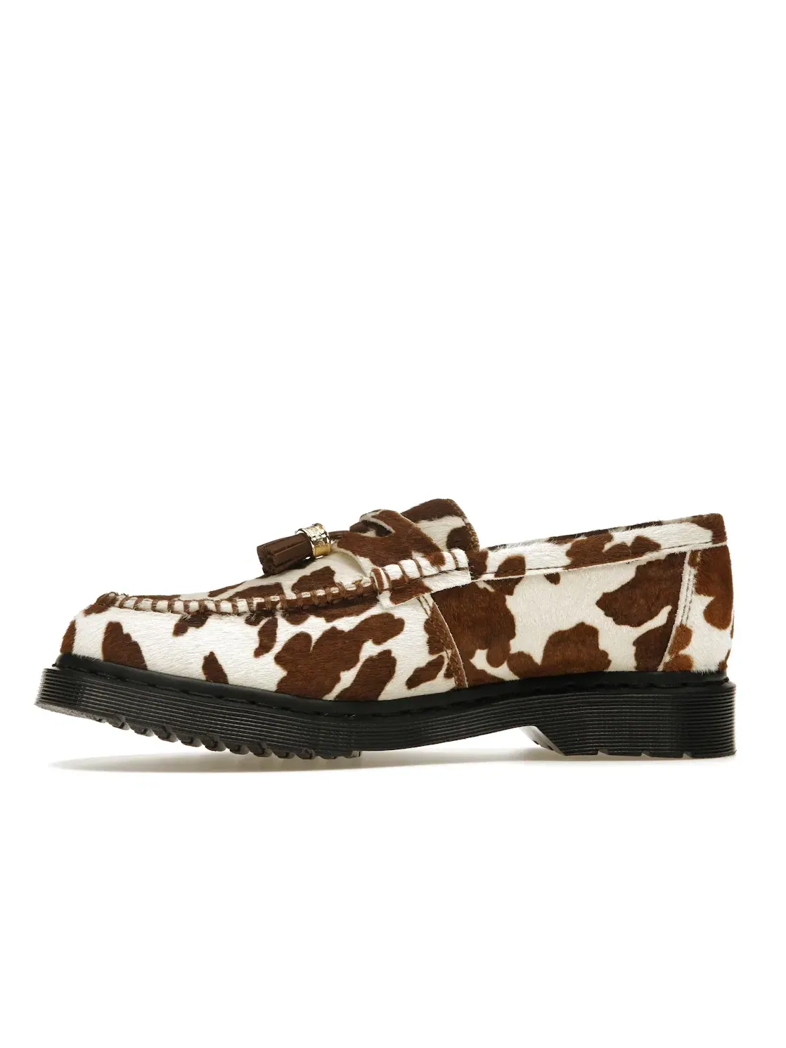 Лоферы мужские Dr. Martens Penton Tassel Loafer с кисточками, кожаные с принтом — изображение 3 из 4, кремовый/бежевый/черный