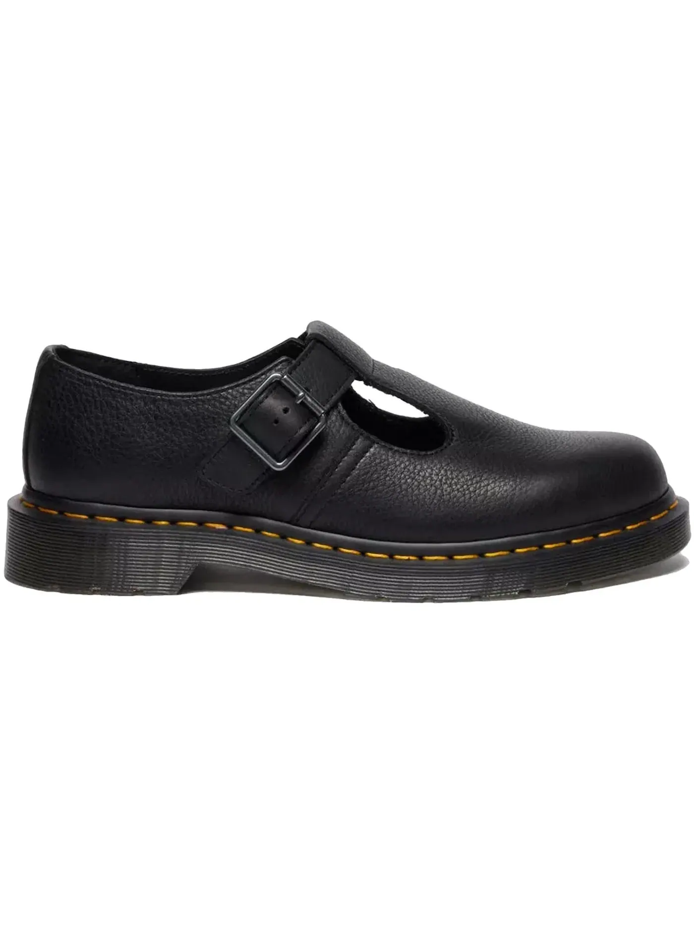Оксфорды женские Dr. Martens Polley с принтом под змеиную кожу — изображение 1 из 1, черный