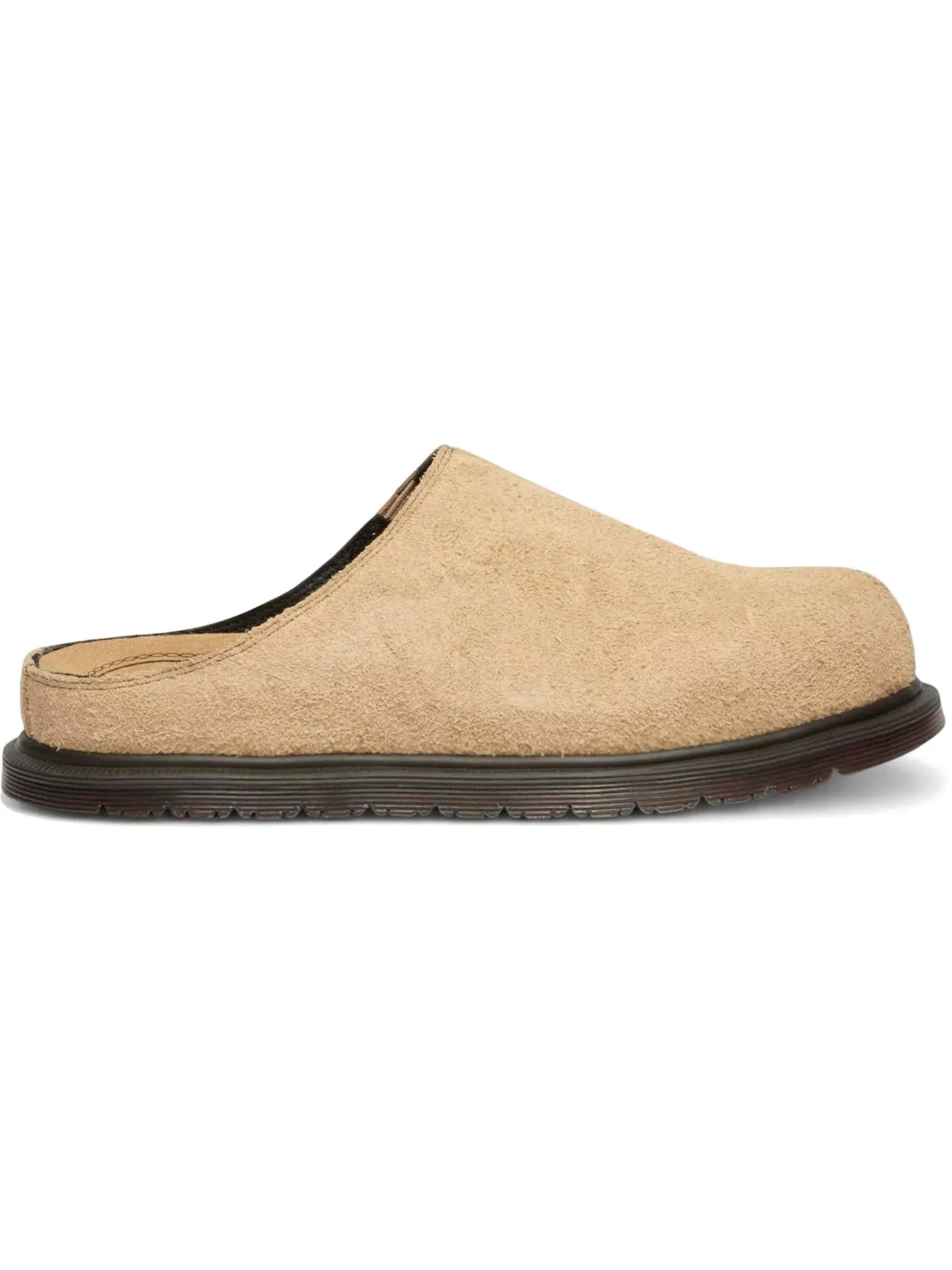 Cабо Dr. Martens San Hairy Suede Mules — изображение 1 из 1, бежевый
