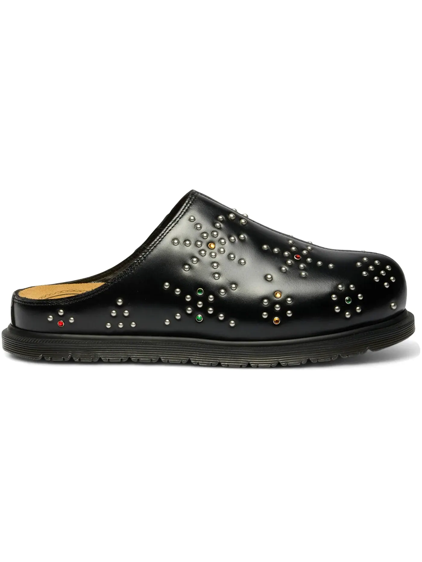 Мюли Dr. Martens San, кожаные, с шипами — изображение 1 из 1, черный