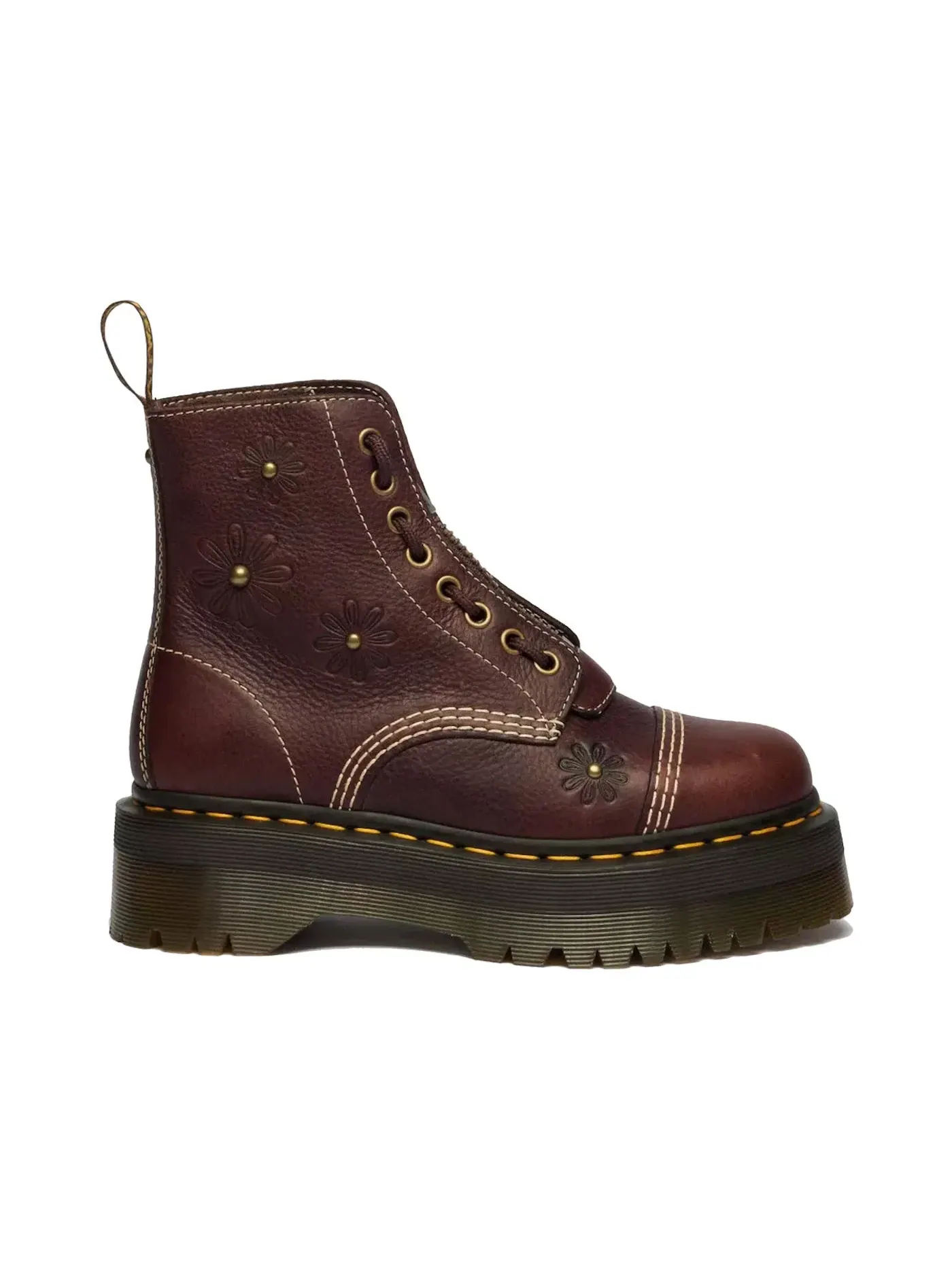 Ботинки Dr. Martens Sinclair, с цветочным принтом — изображение 1 из 1, темный коричневый