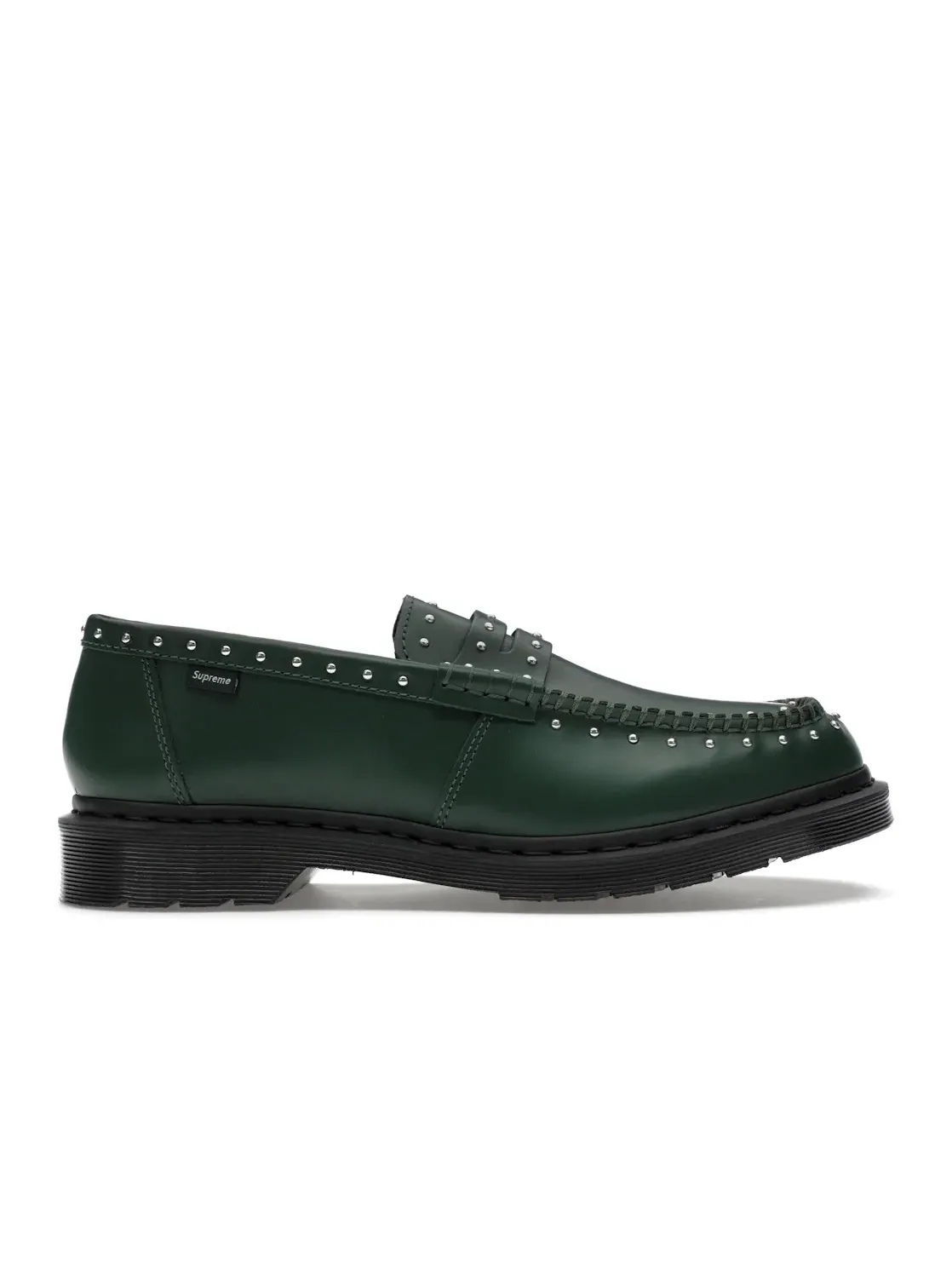 Лоферы мужские Dr. Martens Penton Loafer с шипами, кожа Supreme — изображение 1 из 4, зеленый
