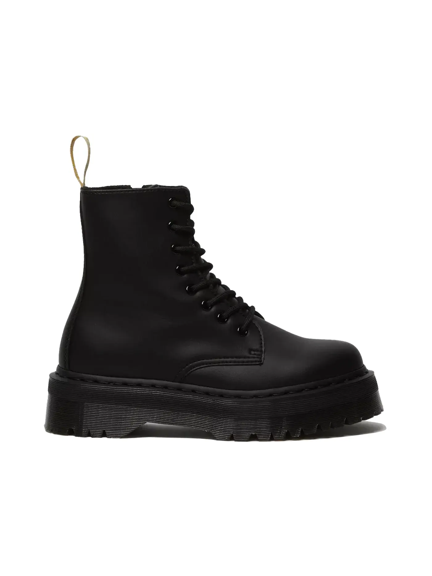 Ботинки женские Dr. Martens Vegan Jadon II Mono Platform, Black/Felix Rub Off, на платформе — изображение 1 из 1