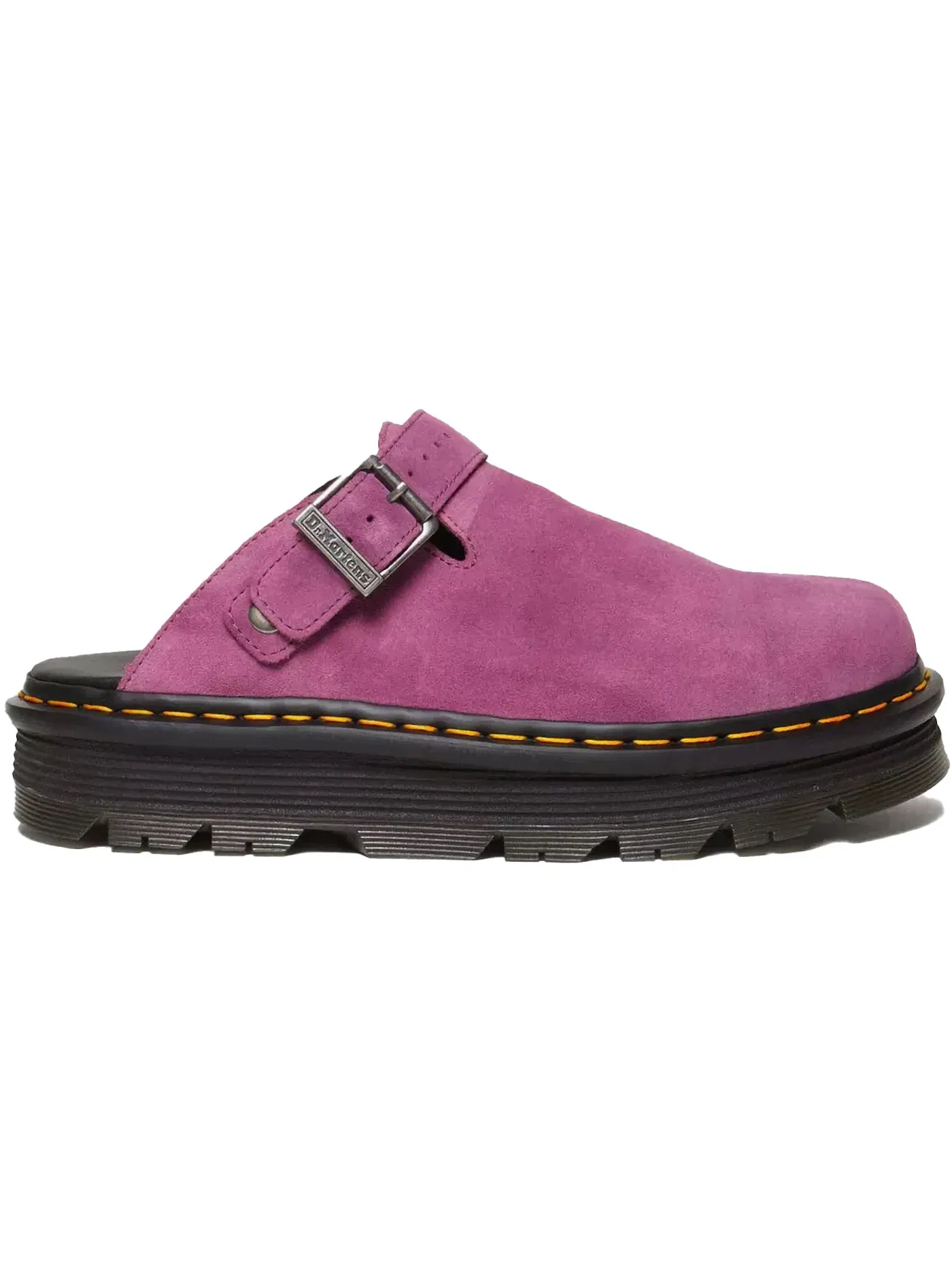 Сабо-мюли Dr. Martens Zebzag Suede Slingback Platform Mule, замша — изображение 1 из 1, фиолетовый