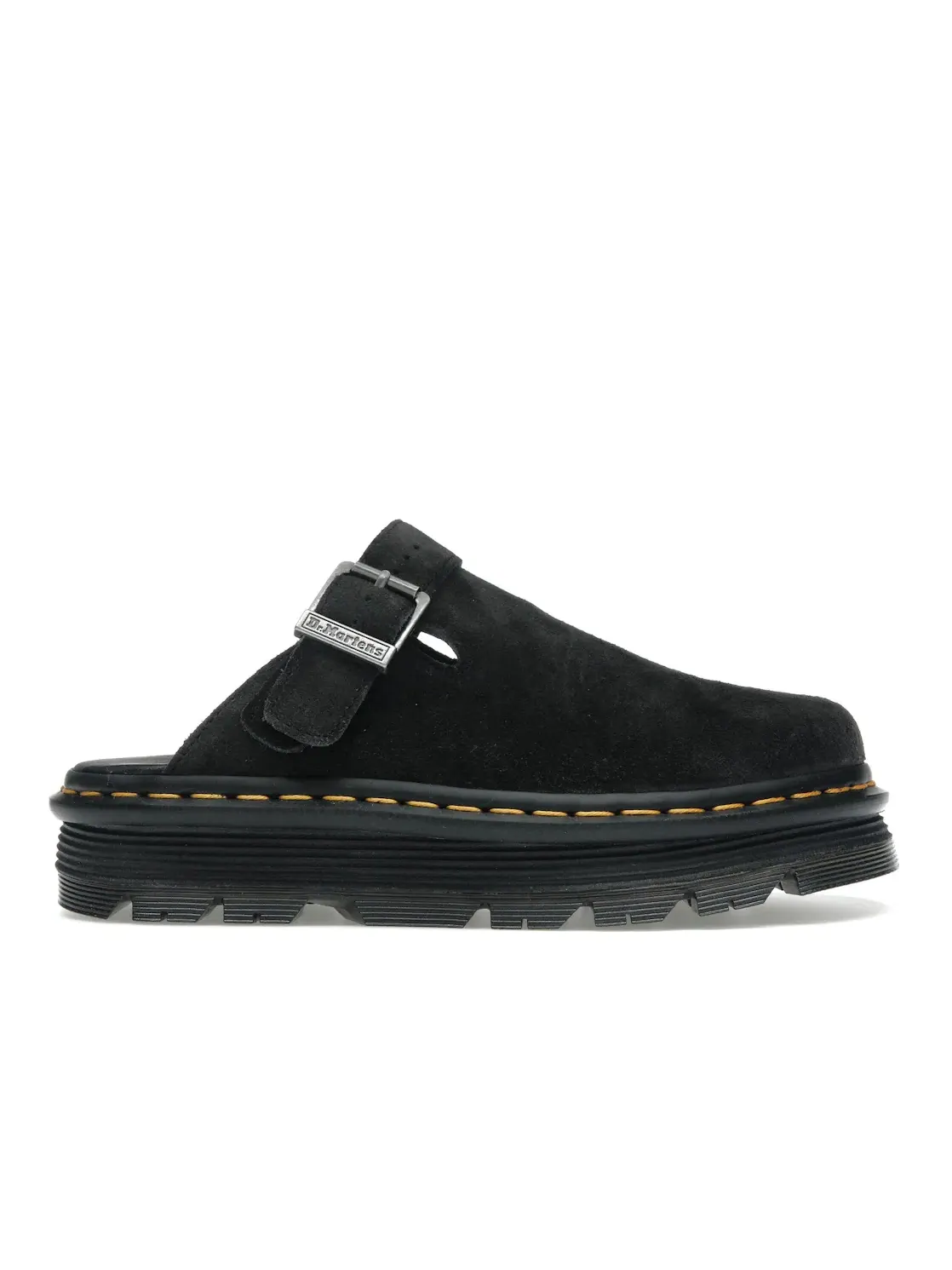 Мюли Dr. Martens Zebzag на платформе из замши — изображение 1 из 4, черный