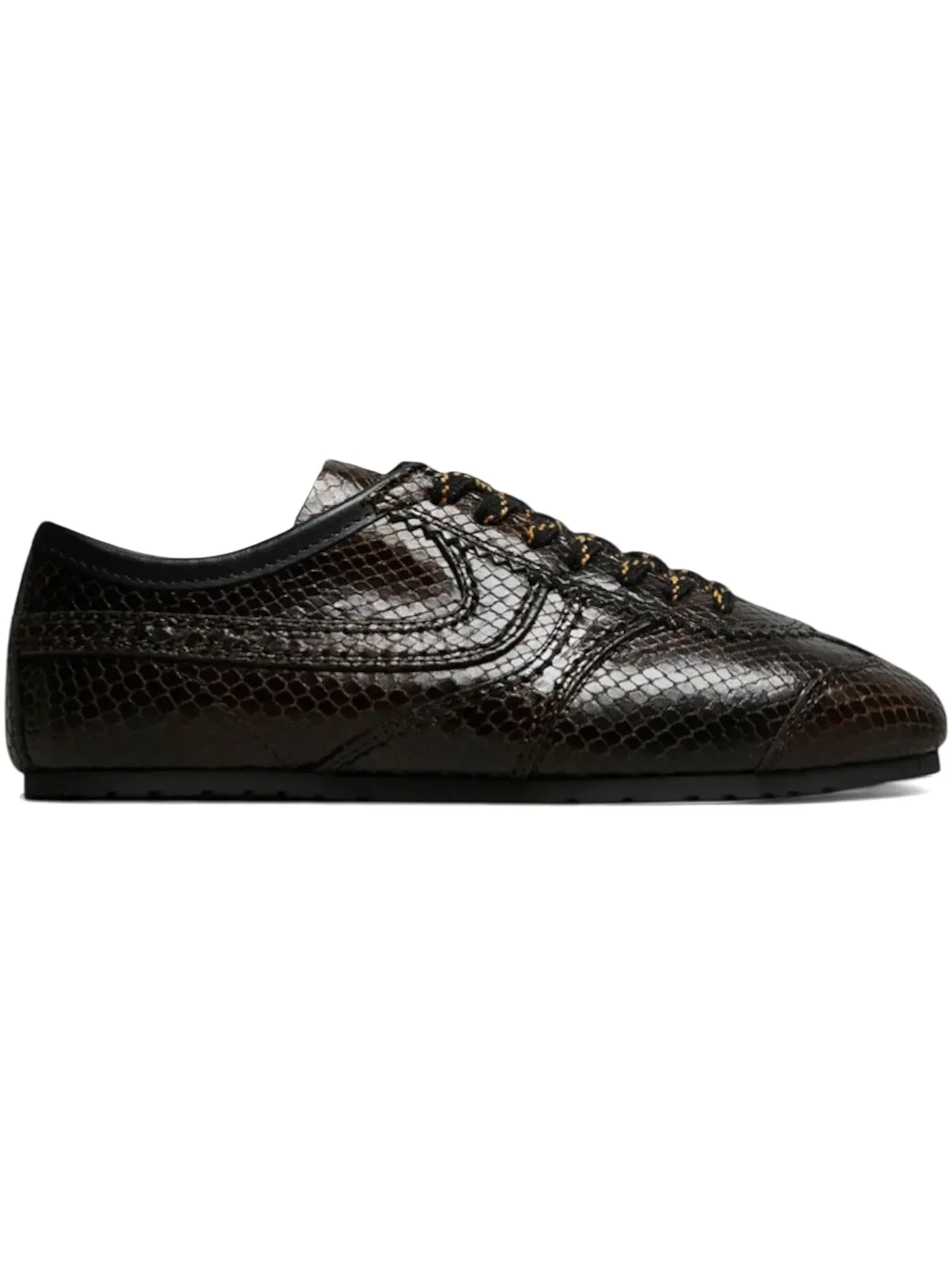 Женские кеды с принтом под змеиную кожу Dries Van Noten Capsule Sneakers Dries Van Noten — изображение 1 из 1, коричневый