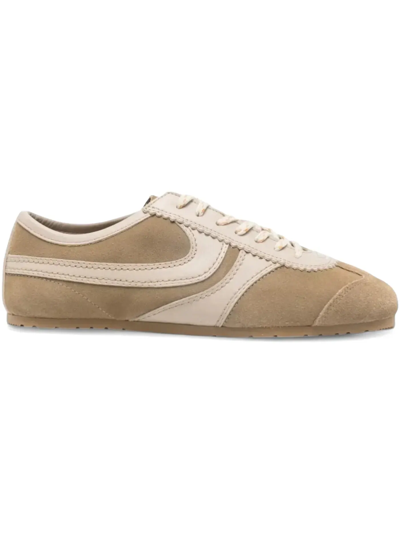 Женские кеды из замши Capsule Sneakers Dries Van Noten — изображение 1 из 1, бежевый