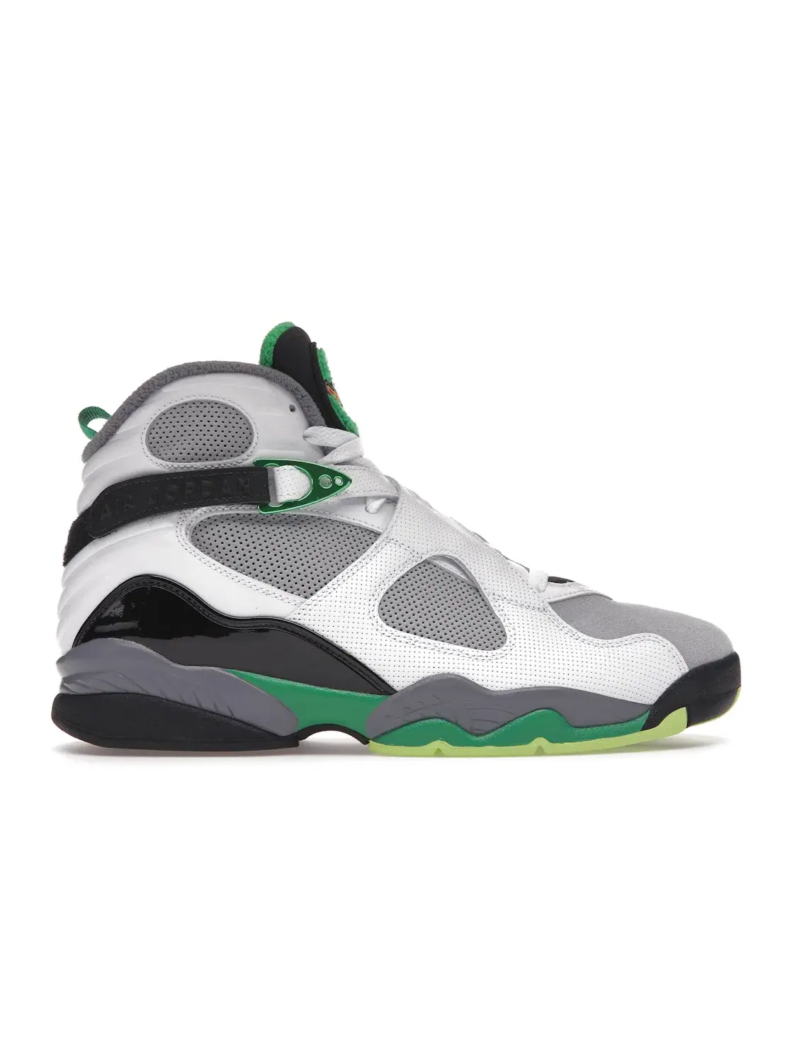 Мужские кроссовки с ремешками Air Jordan VIII White/Grey/Green Jordan — изображение 1 из 4