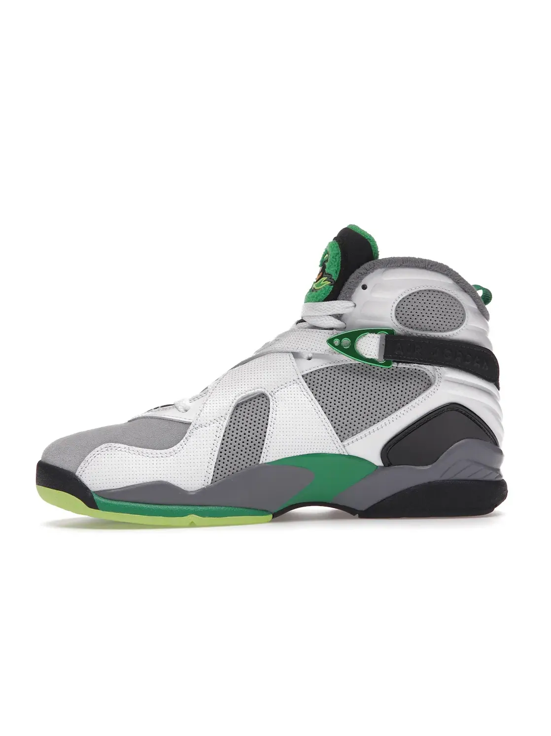 Мужские кроссовки с ремешками Air Jordan VIII White/Grey/Green Jordan — изображение 3 из 4