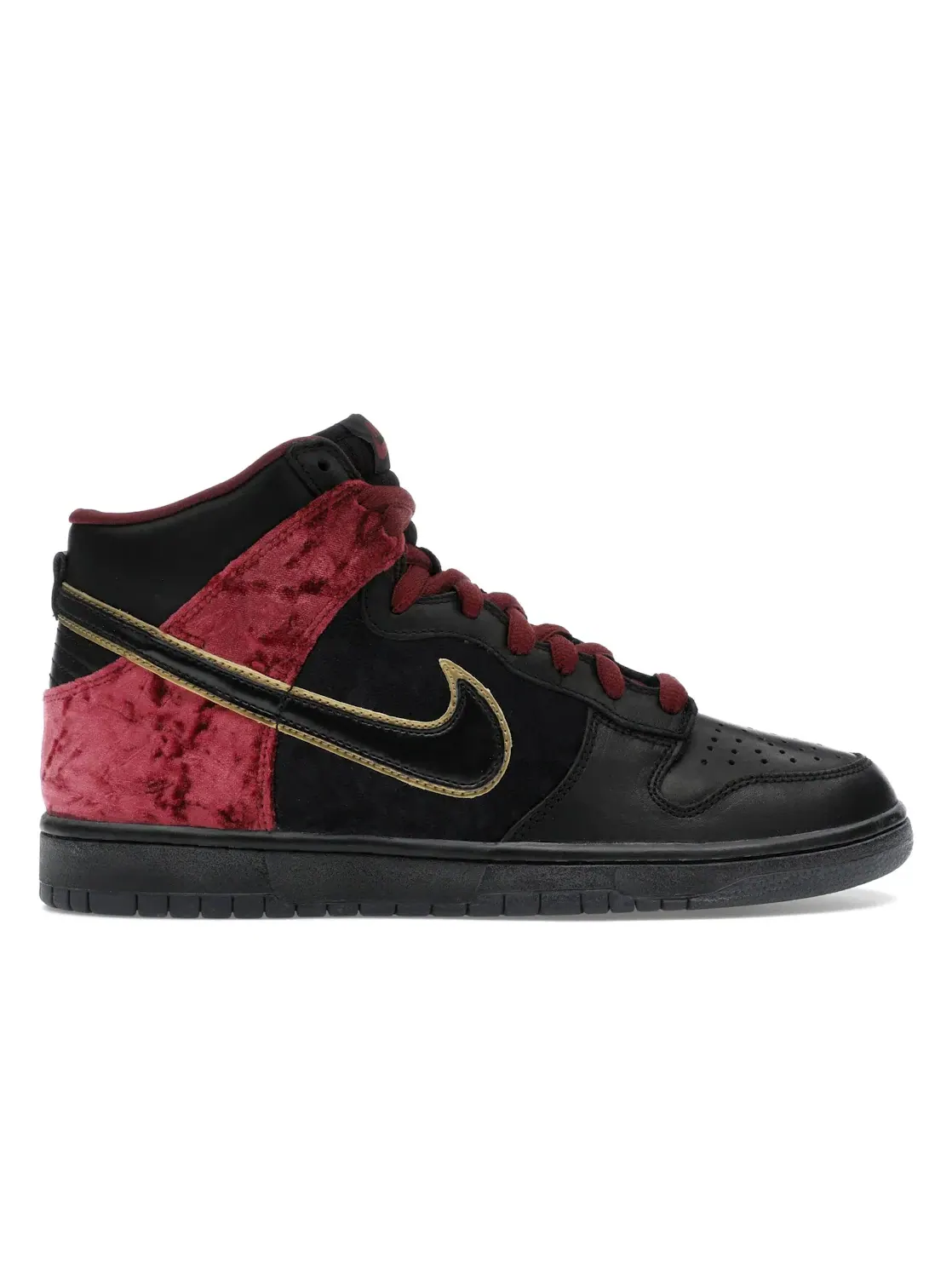Мужские кроссовки высокие Nike Dunk High Premium SB — изображение 1 из 4, черный/черный