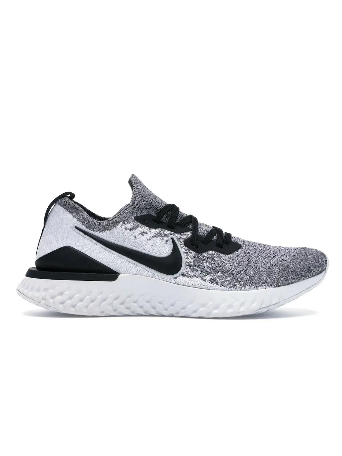 Мужские кроссовки с технологией React Flyknit Nike Epic React Flyknit 2 — изображение 1 из 4, белый платиновый черный