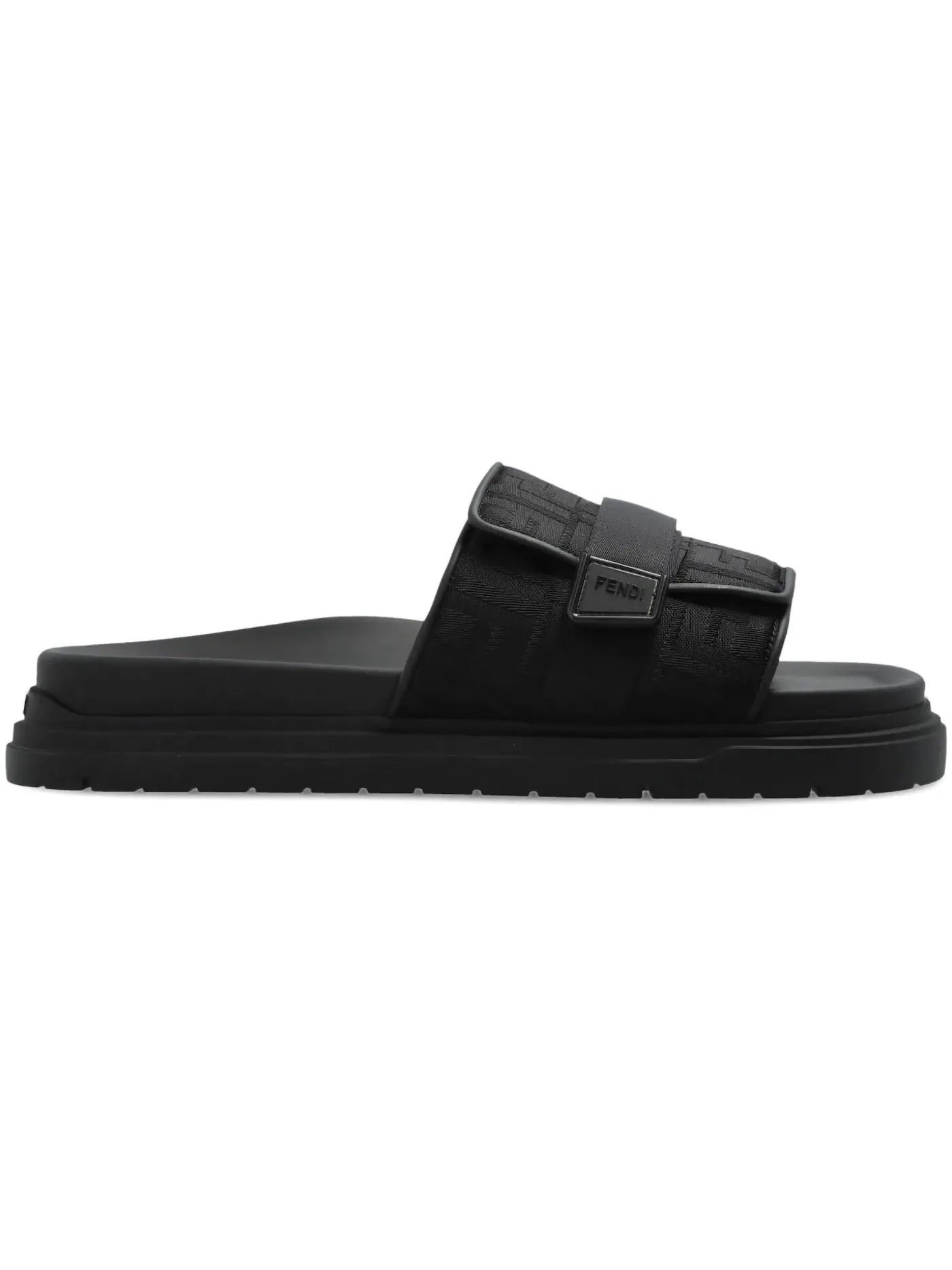 Мужские сандалии-слайды Fendi Chunky Slide Fendi — изображение 1 из 1, черный