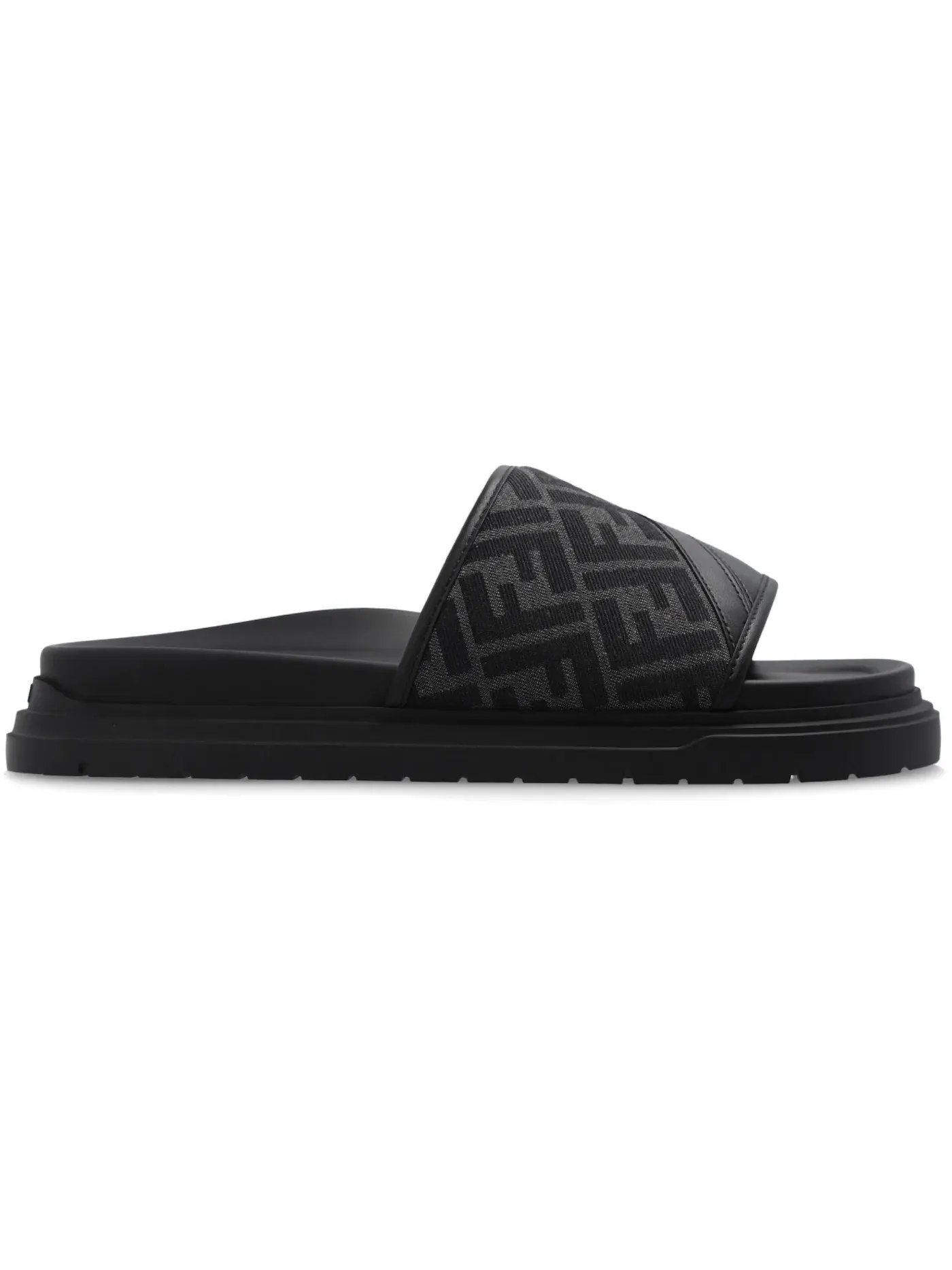 Мужские шлепанцы Diagonal Slide Fendi — изображение 1 из 1, черный