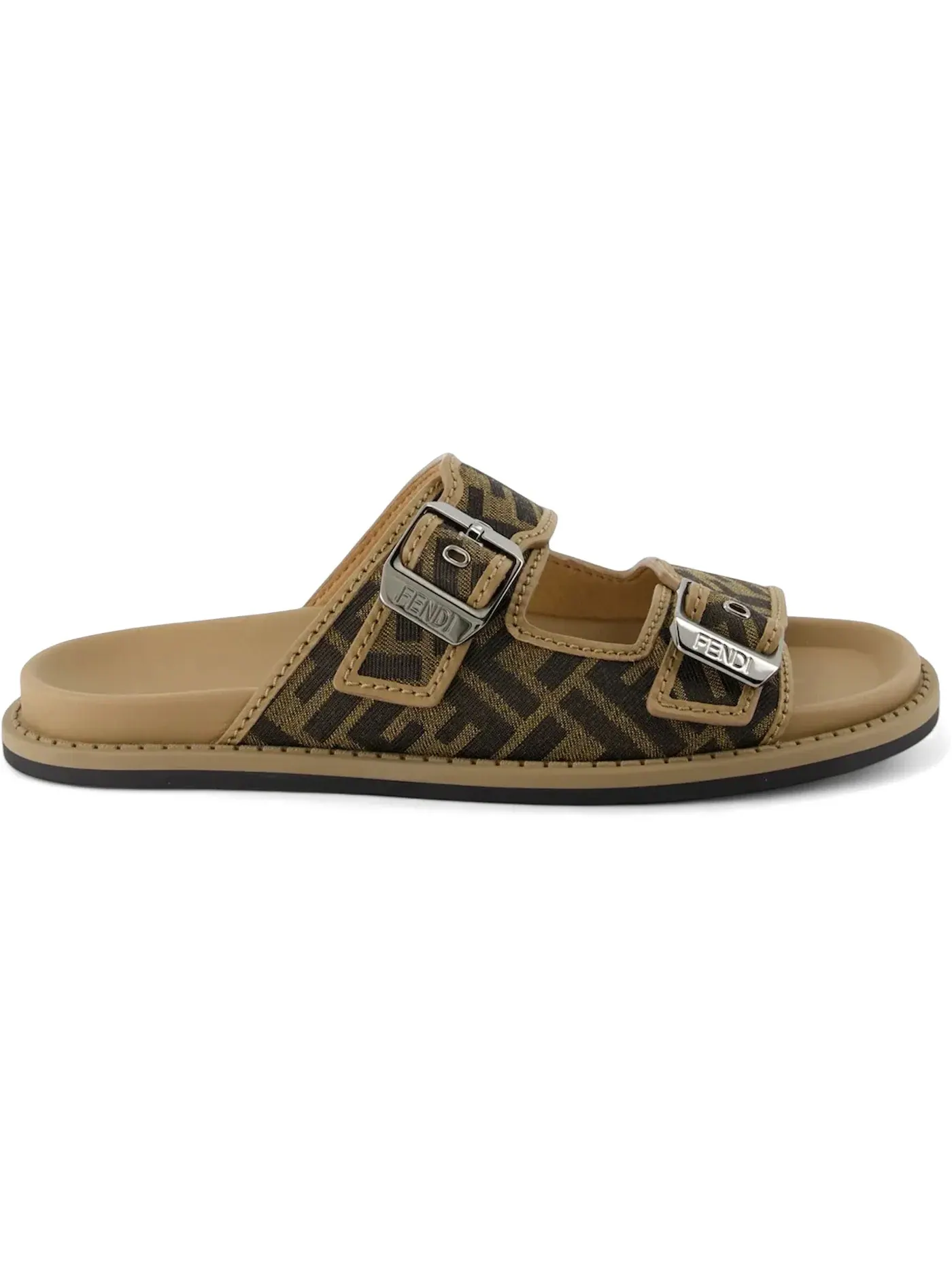 Мужские сандалии с принтом Fendi Feel Sandal Fendi — изображение 1 из 1, коричневый