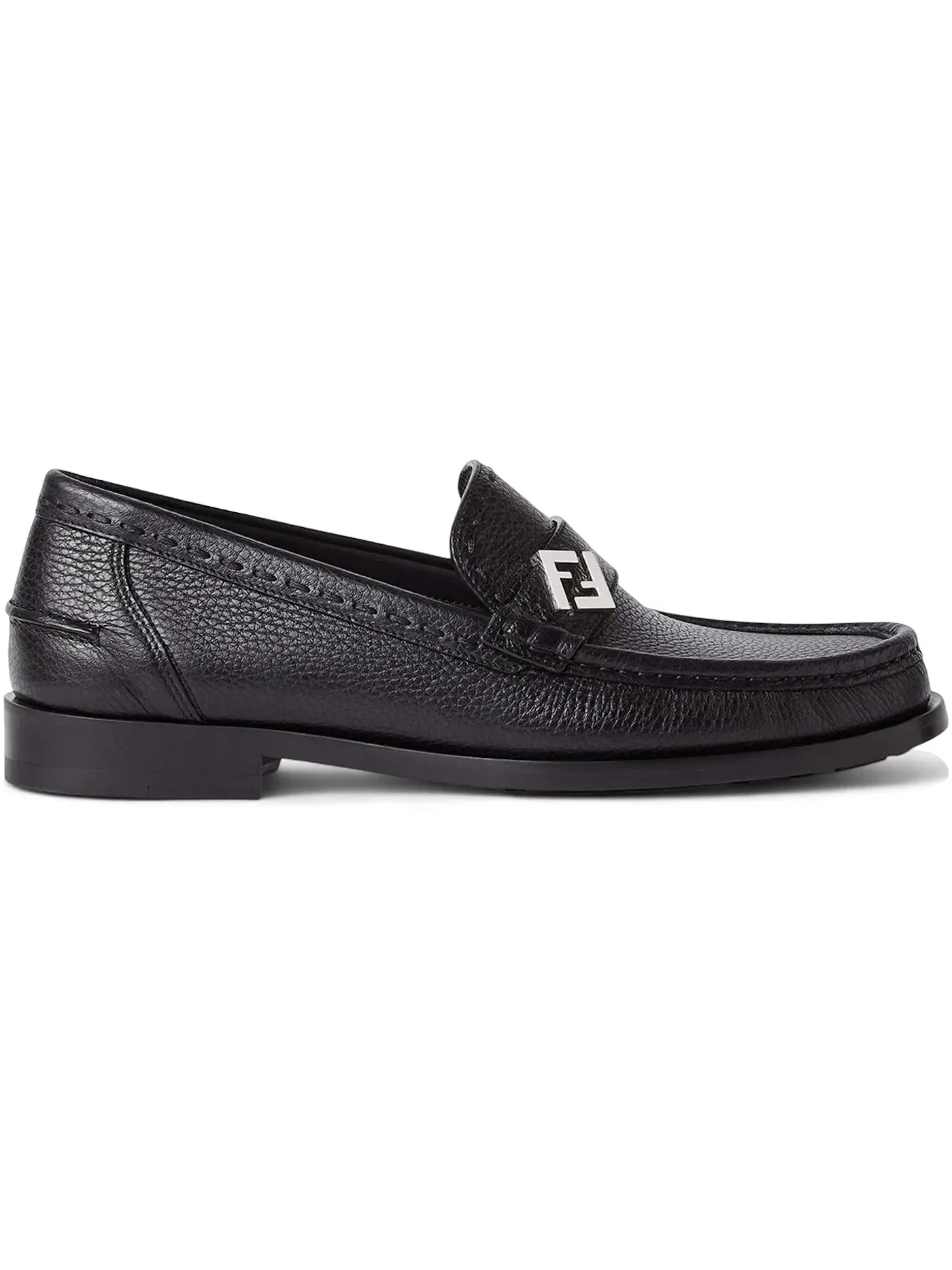 Мужские лоферы с металлической пряжкой Fendi FF Metal Loafer Fendi — изображение 1 из 1, черный