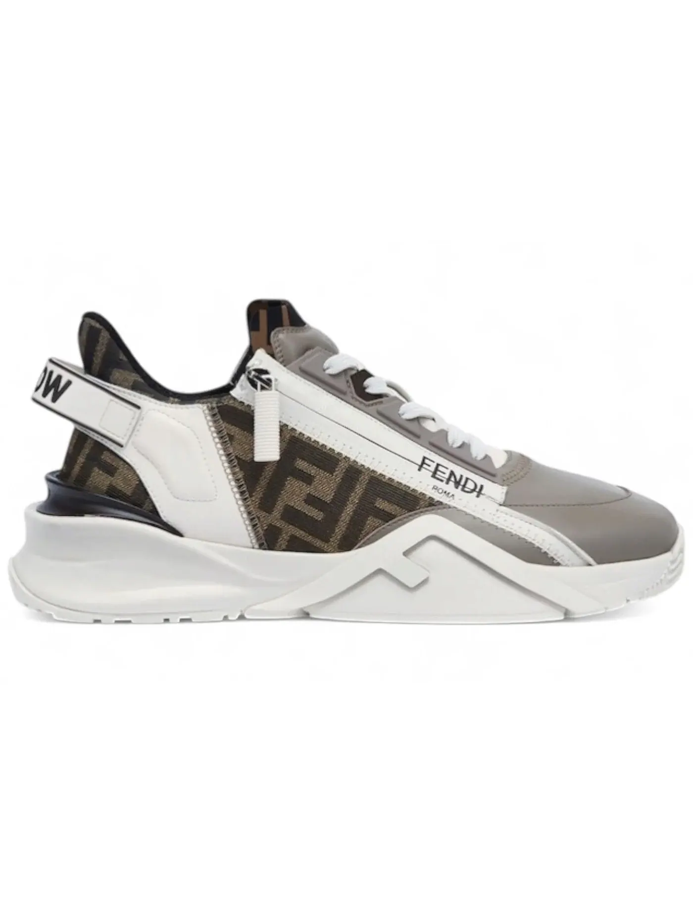Женские кроссовки Lifestyle Fendi Flow Low Fendi — изображение 1 из 1, бежевый