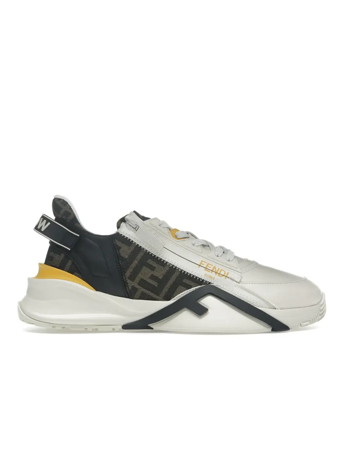 Мужские кроссовки Fendi Flow Low Top Fendi — изображение 1 из 4, черный/коричневый