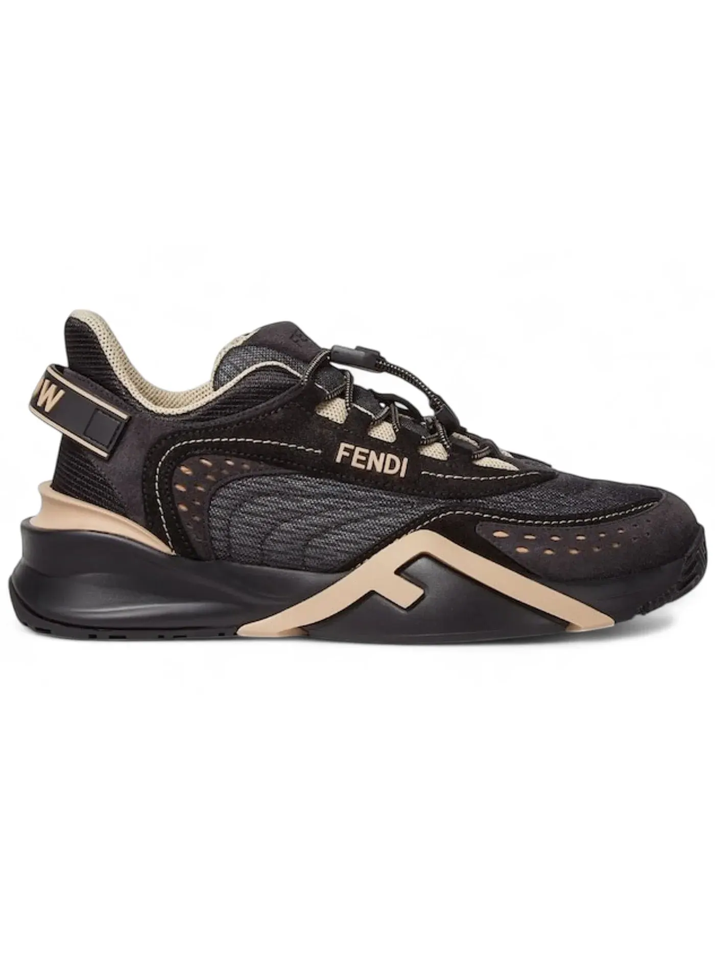 Женские кроссовки Lifestyle Fendi Flow Technical Low Fendi — изображение 1 из 1, черный