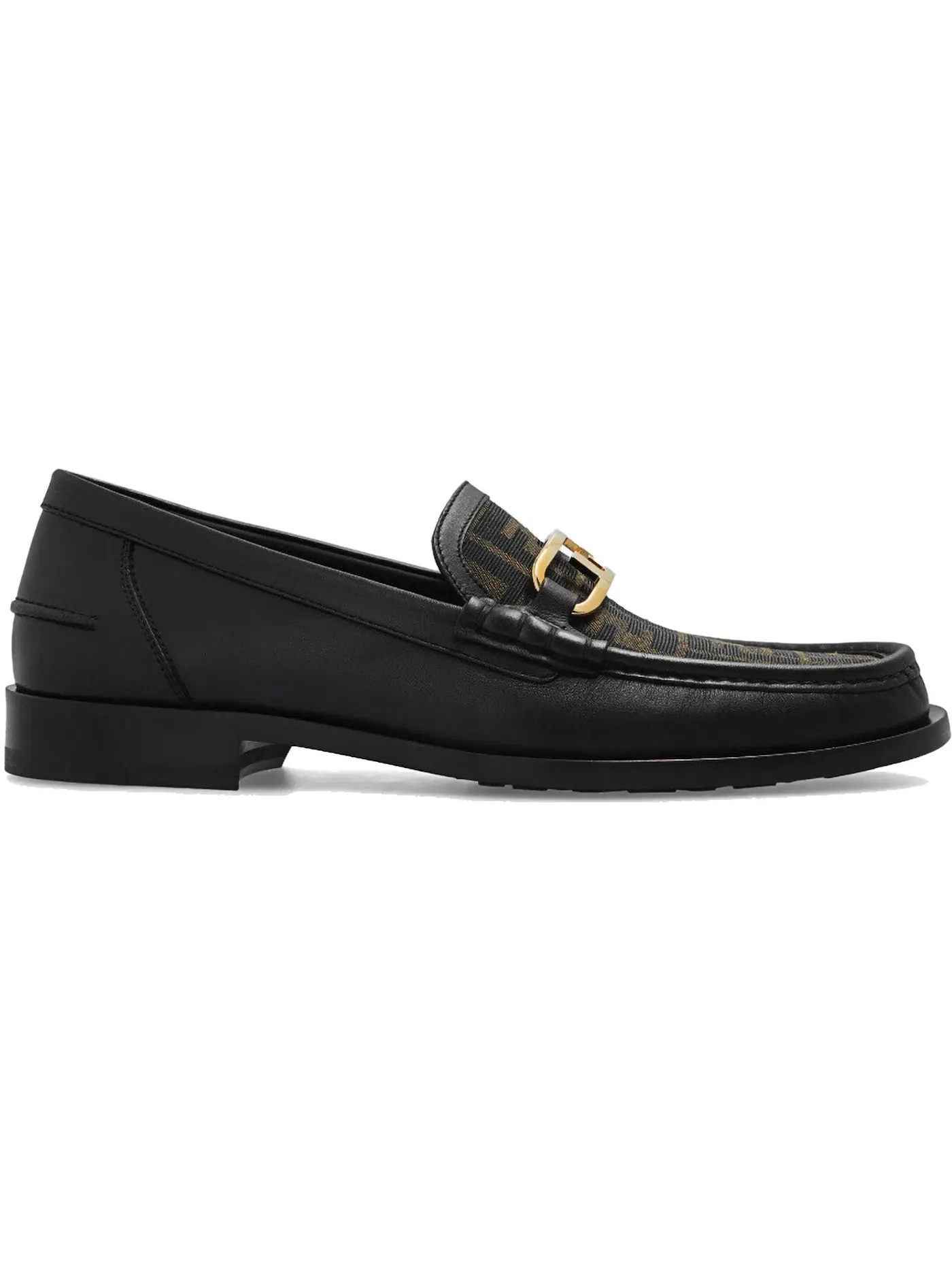 Мужские лоферы Fendi Lock Loafer Fendi — изображение 1 из 1, черный