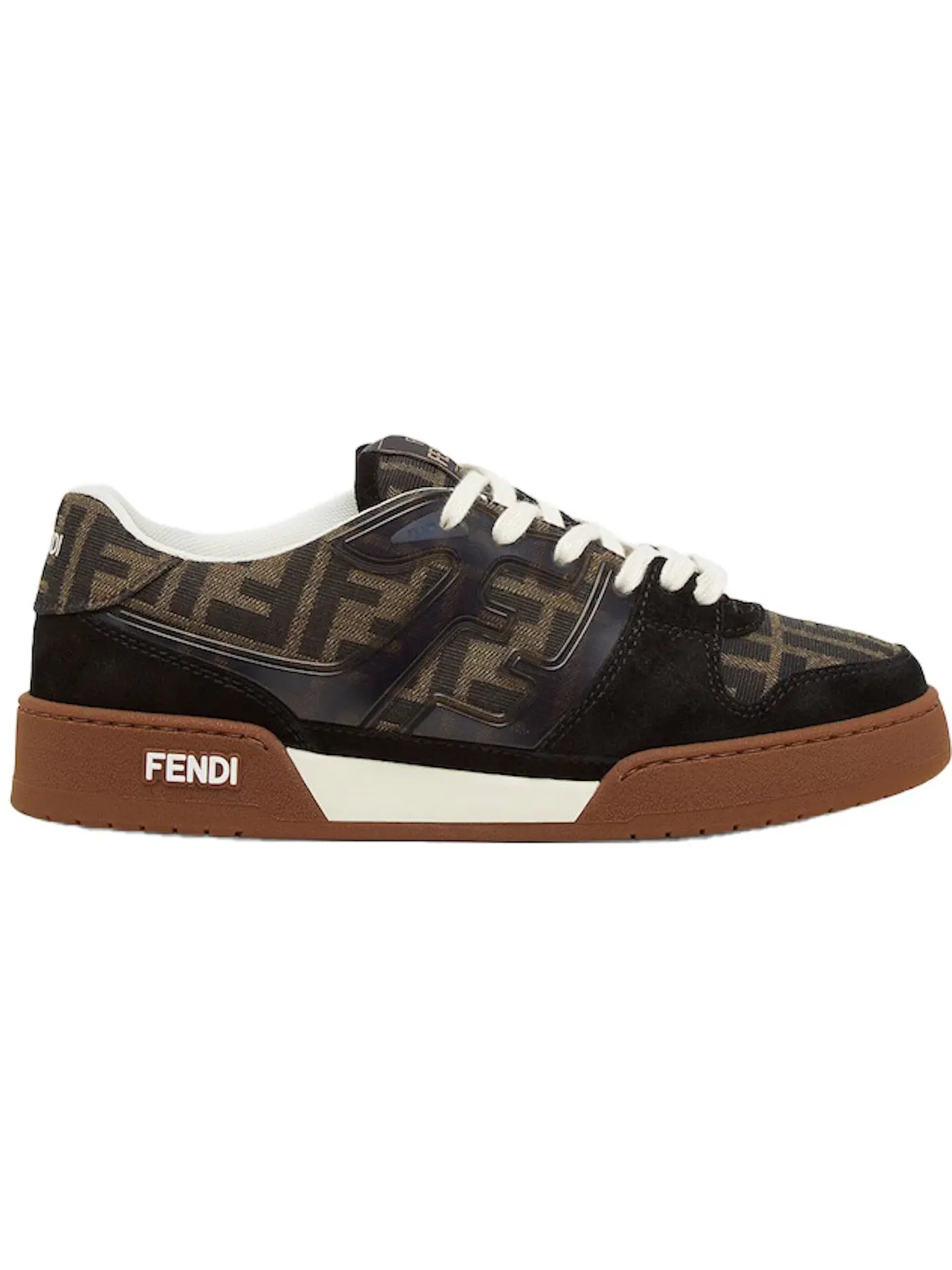 Женские кроссовки Fendi Match Fendi — изображение 1 из 1, черный коричневый