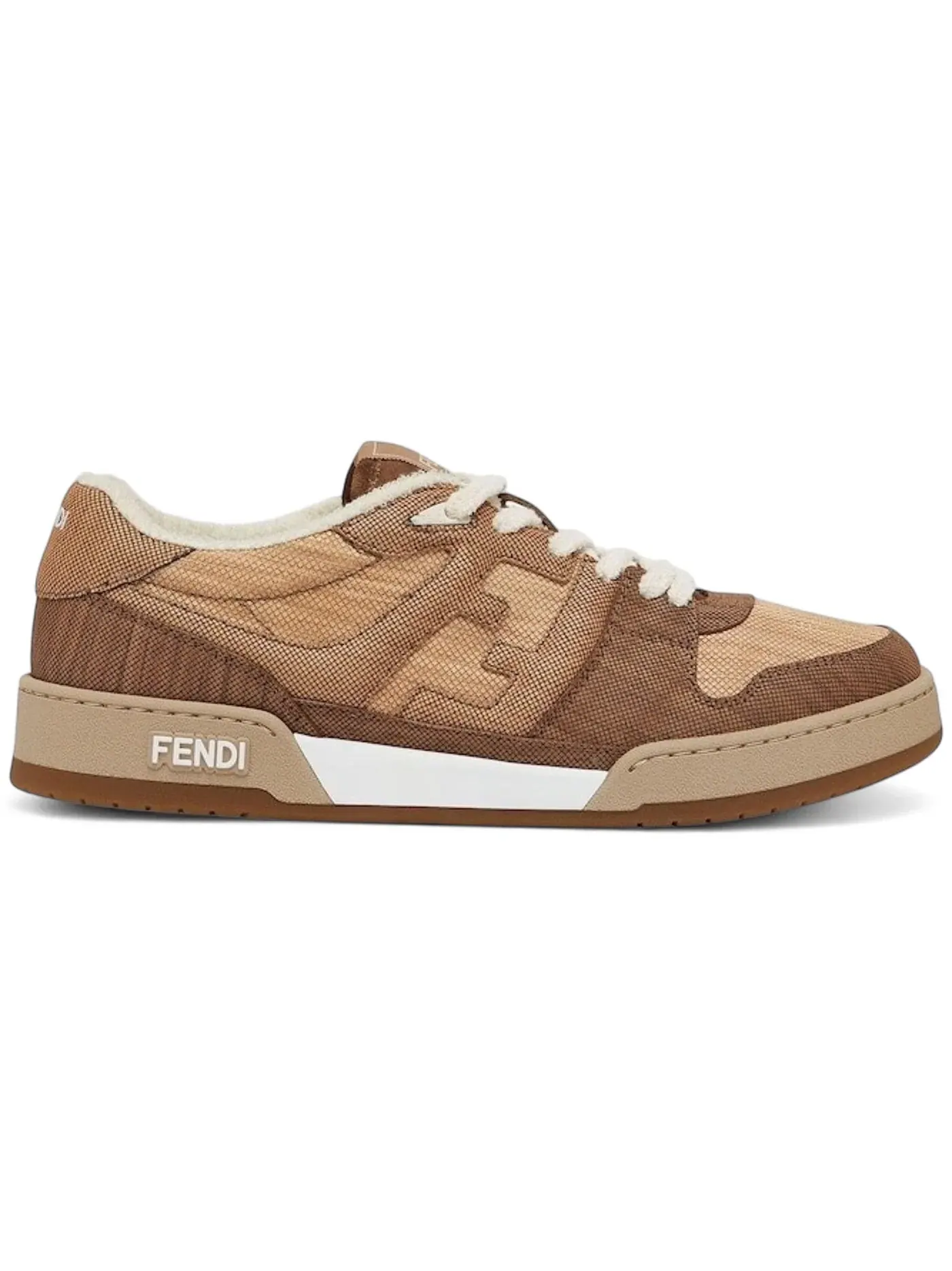 Мужские кроссовки с низким профилем Fendi Match Low Fendi, Oak/Beach/Walnut — изображение 1 из 1