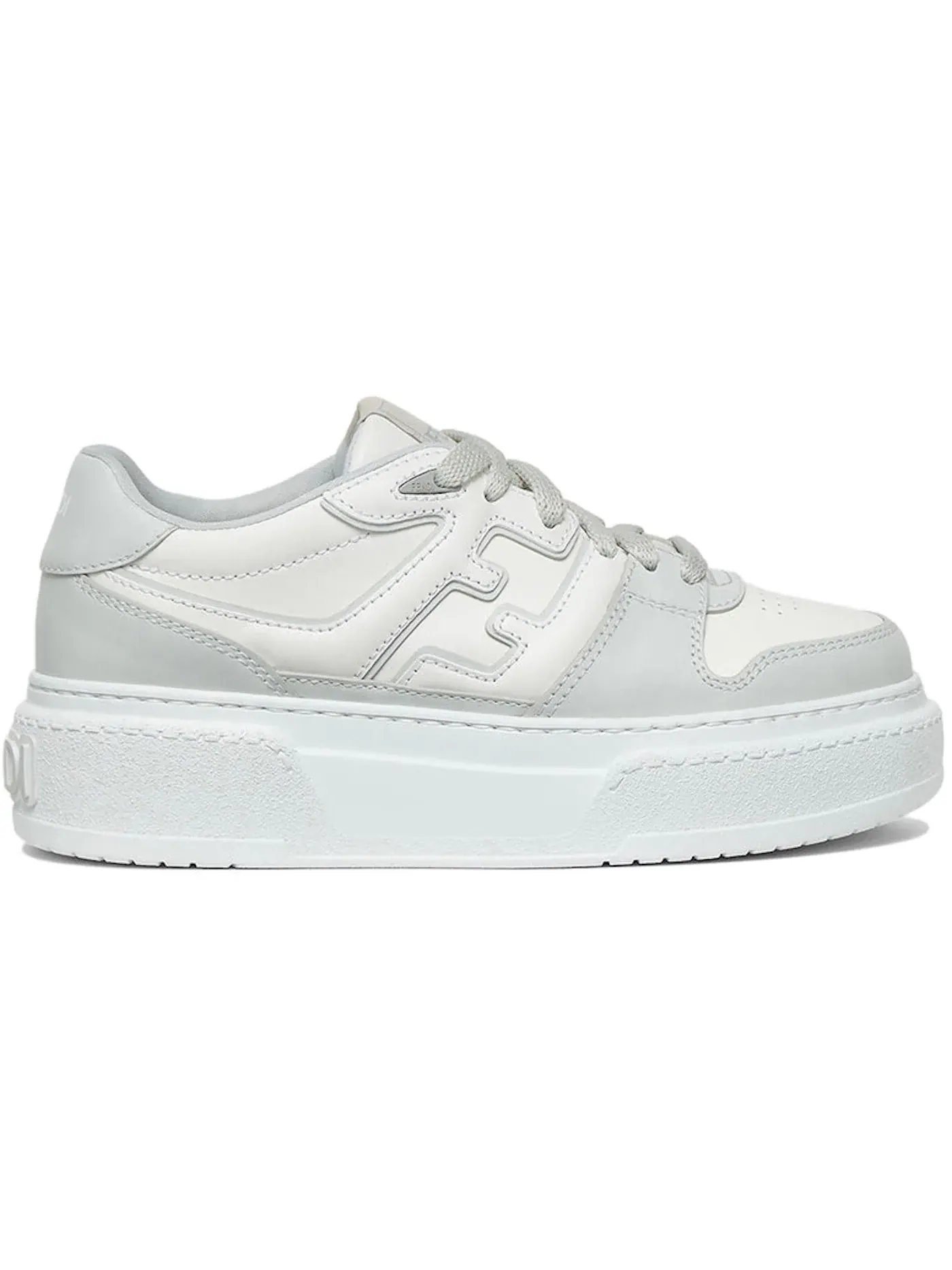 Женские кроссовки Fendi Match Platform Fendi — изображение 1 из 1, белый/серый