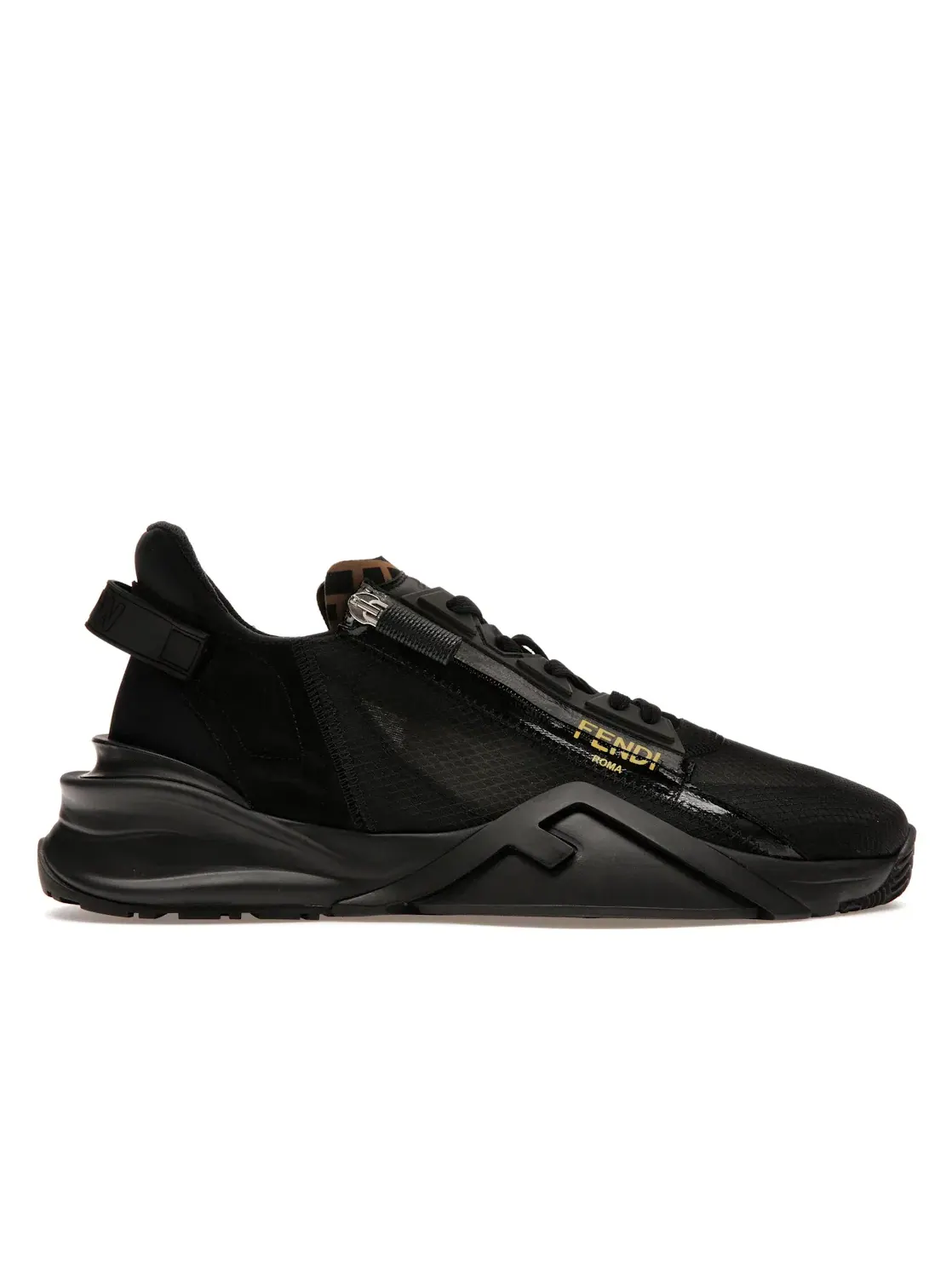 Мужские кроссовки из нейлона Fendi Nylon Low Top Fendi — изображение 1 из 4, черный