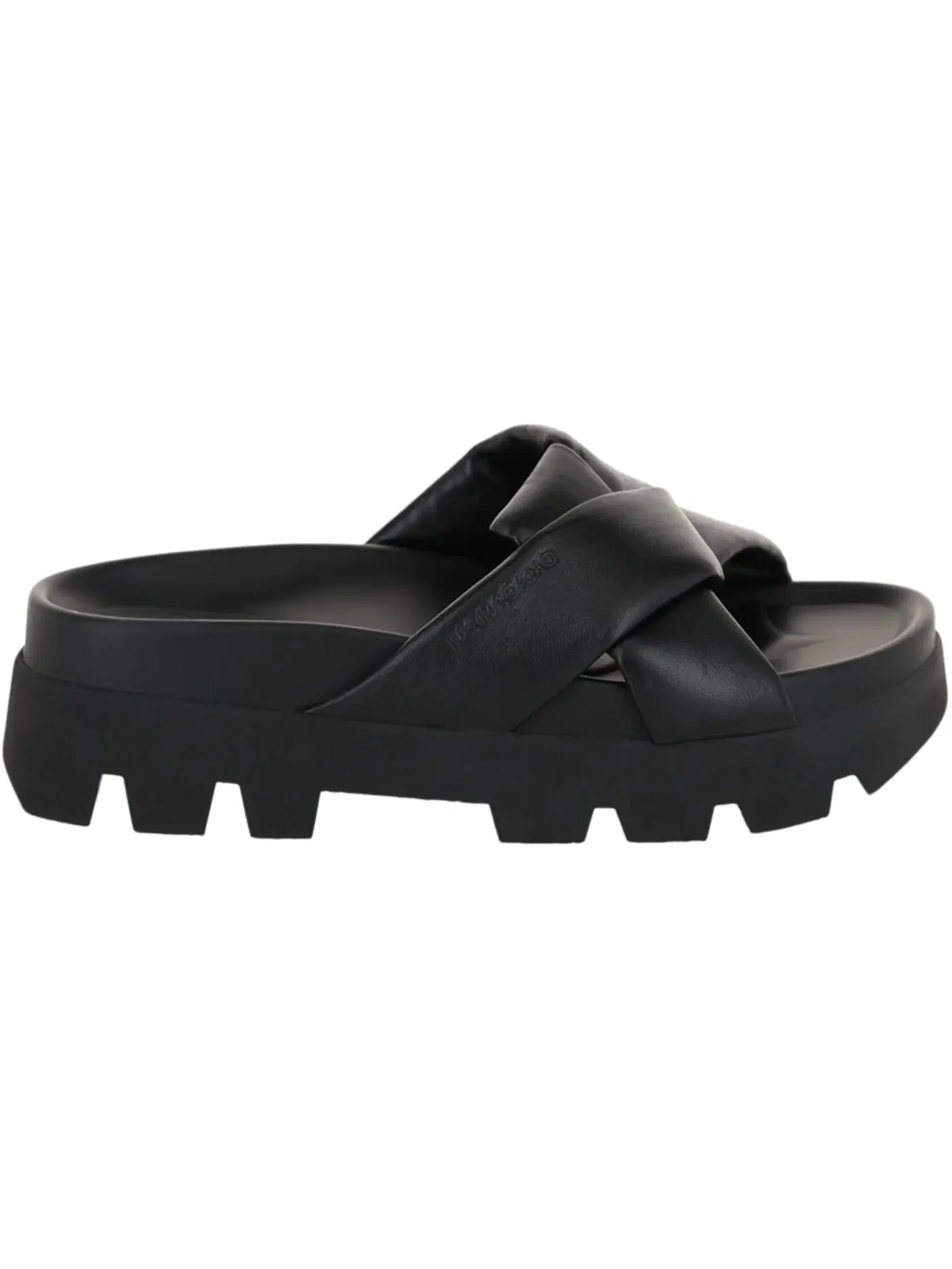 Женские сандалии с рельефной подошвой Ferragamo Air Lug Leatherandals Ferragamo — изображение 1 из 3, черный