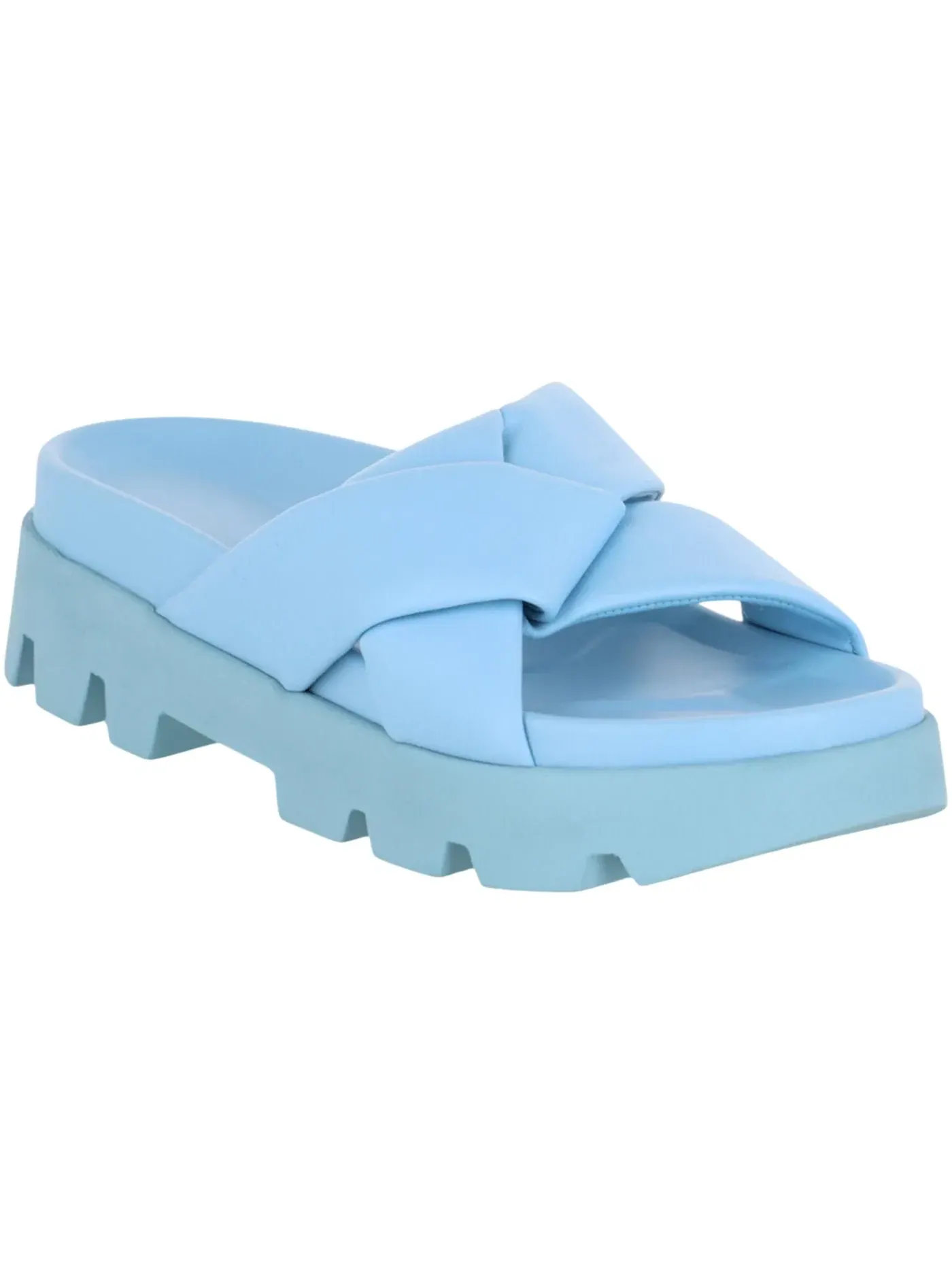 Женские шлепанцы с массивной подошвой Ferragamo Air Lug Slides — изображение 2 из 3, синий