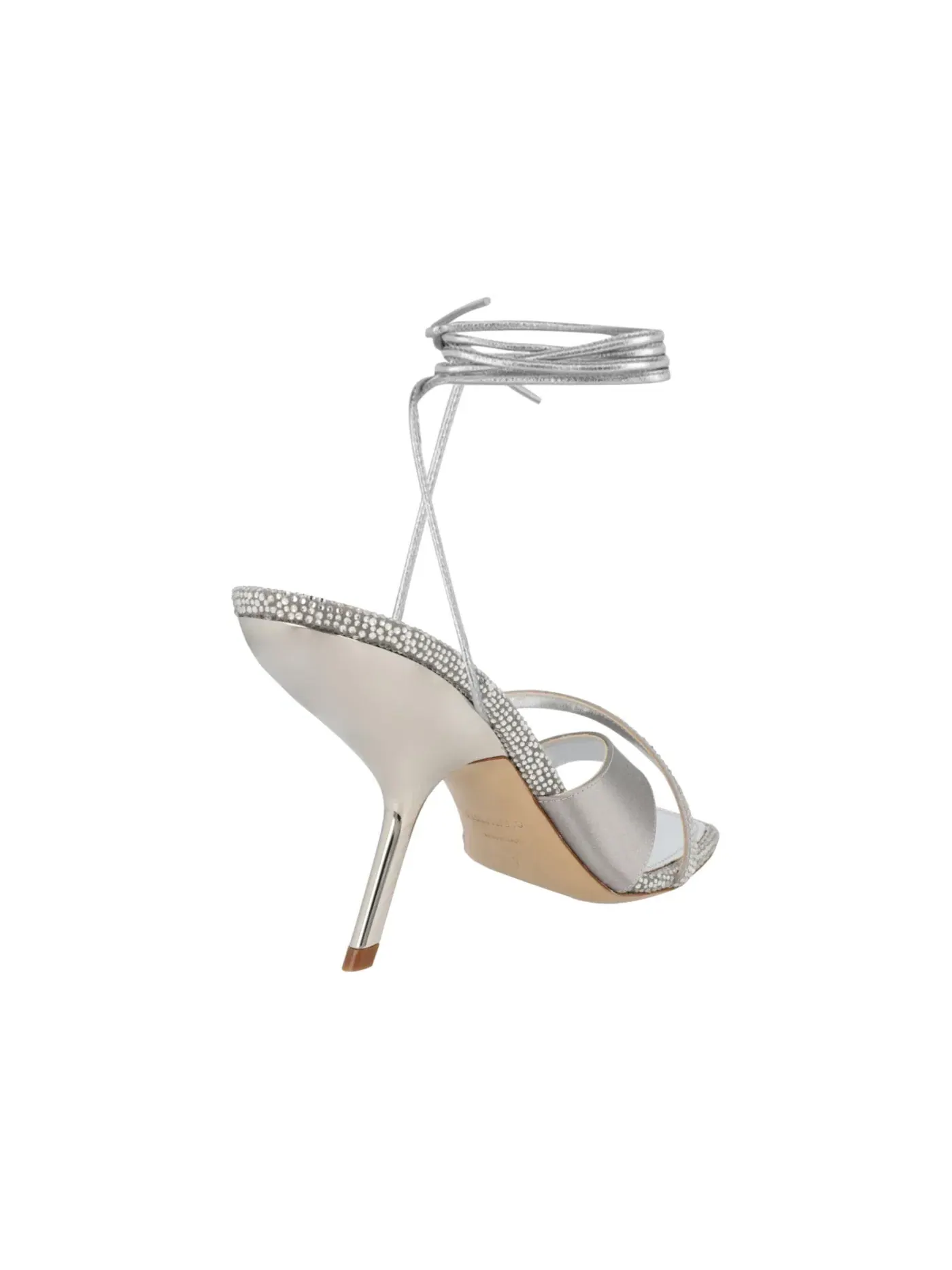 Женские туфли на каблуке с кристаллами Ferragamo Allegra X5 Crystal Embellished Heels — изображение 3 из 3, серый