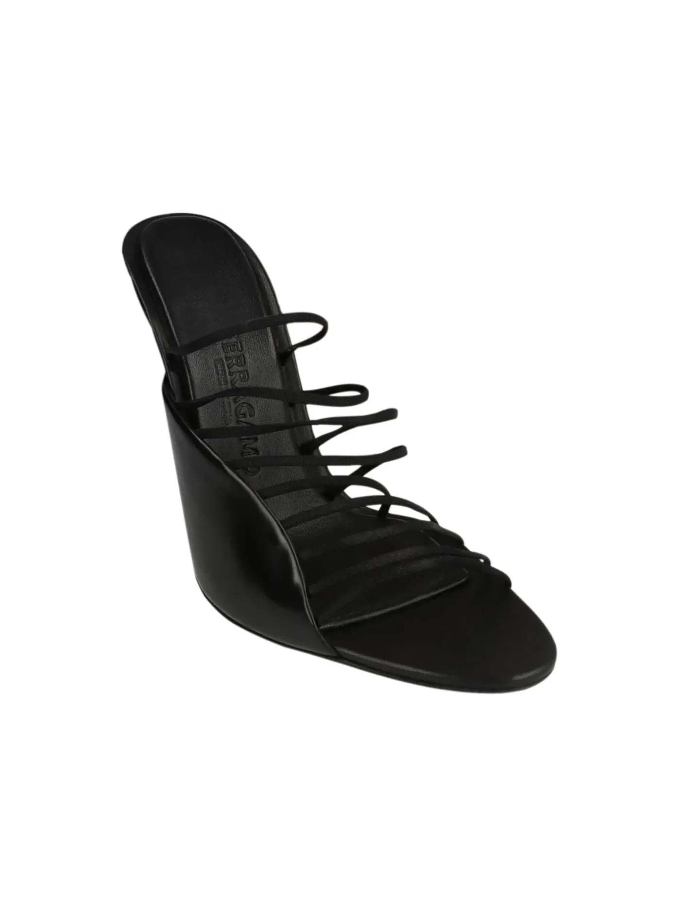 Женские босоножки на каблуке с ремешками Ferragamo Altaire Strappy Sandals — изображение 2 из 3, черный