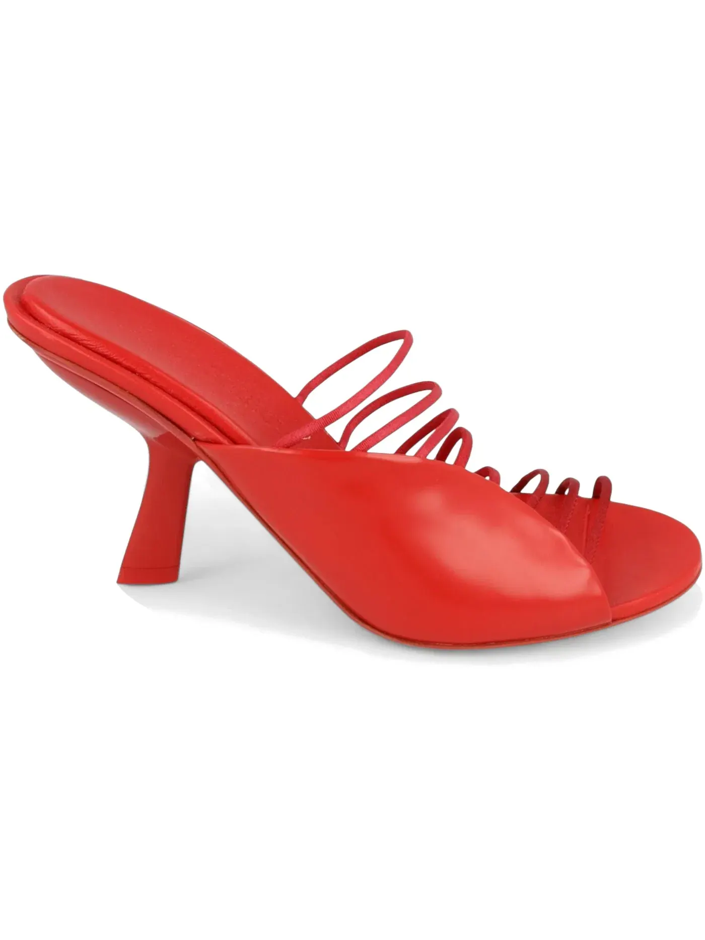 Женские босоножки на каблуке с ремешками Ferragamo Altaire Strappy Sandals — изображение 1 из 3, красный