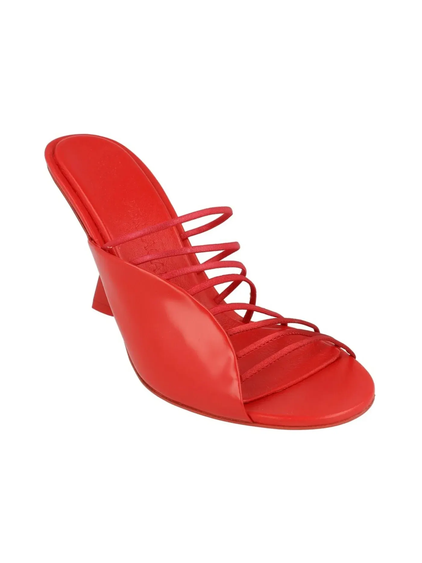 Женские босоножки на каблуке с ремешками Ferragamo Altaire Strappy Sandals — изображение 2 из 3, красный