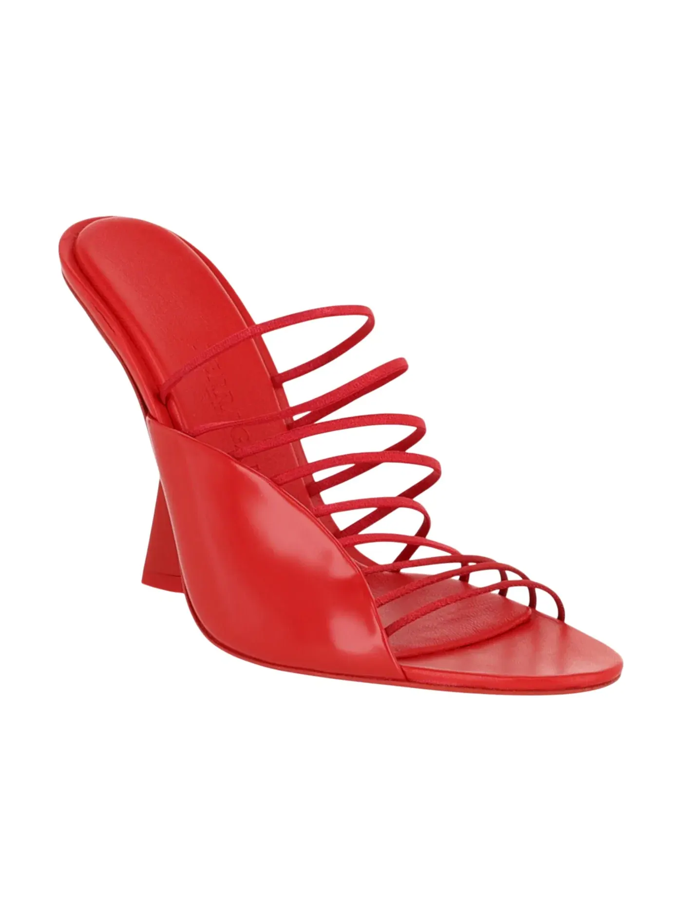 Женские босоножки на каблуке Altaire X5 Ferragamo — изображение 2 из 3, красный