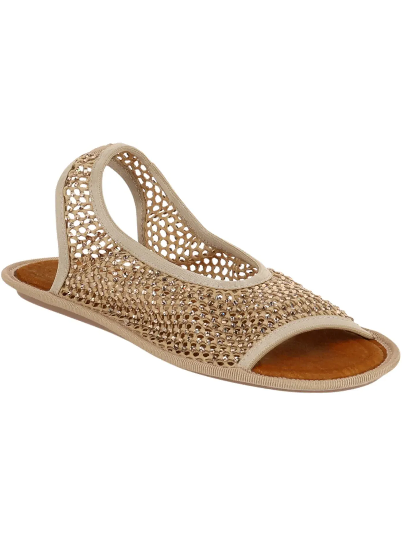 Женские босоножки на каблуке с кристаллами Ferragamo Anio Crystal Embellished Slingback Sandals — изображение 2 из 3