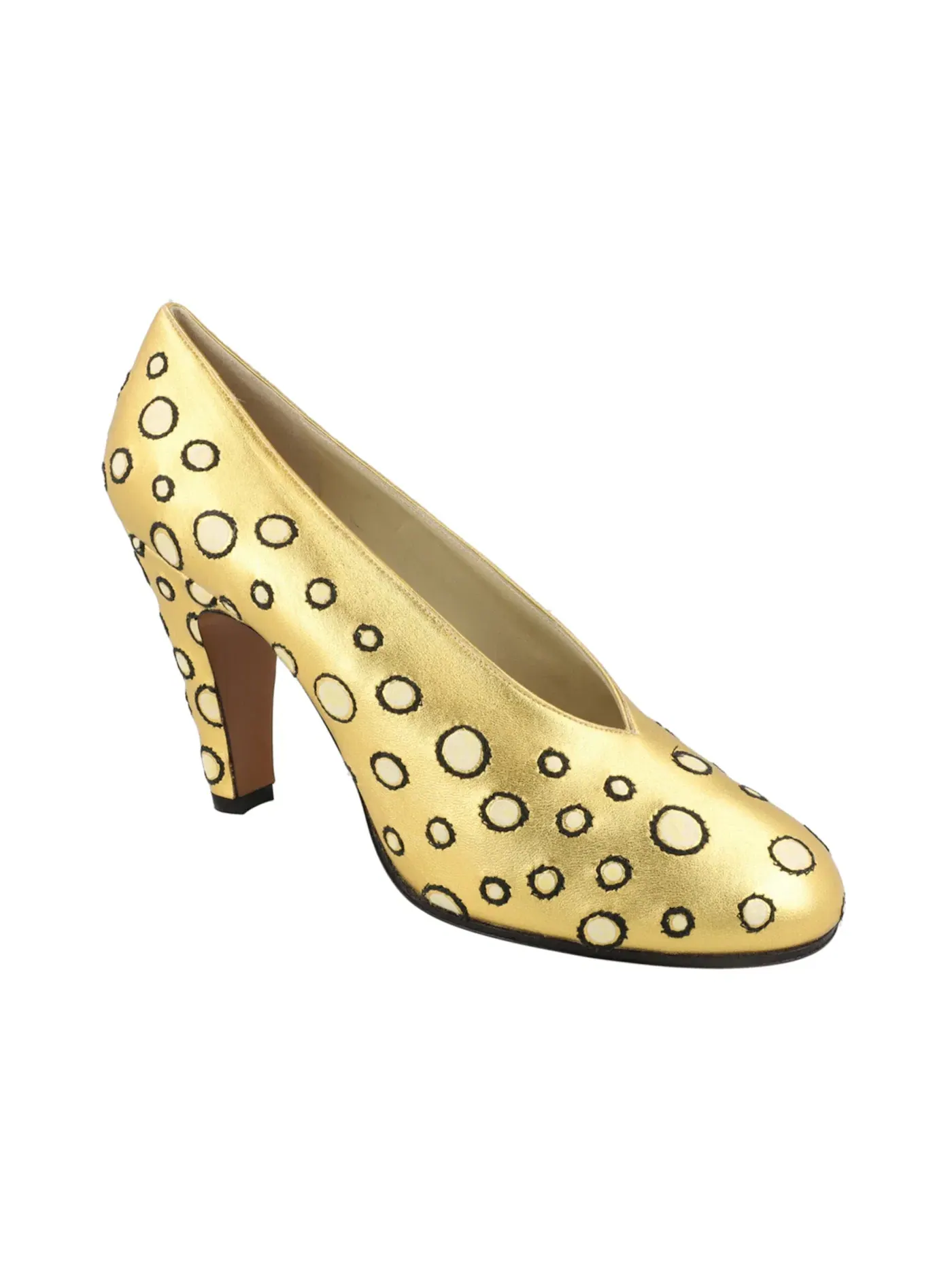 Женские туфли на каблуке лимитированной коллекции Ferragamo Argo Archive Limited Edition 1930s Pumps — изображение 2 из 3