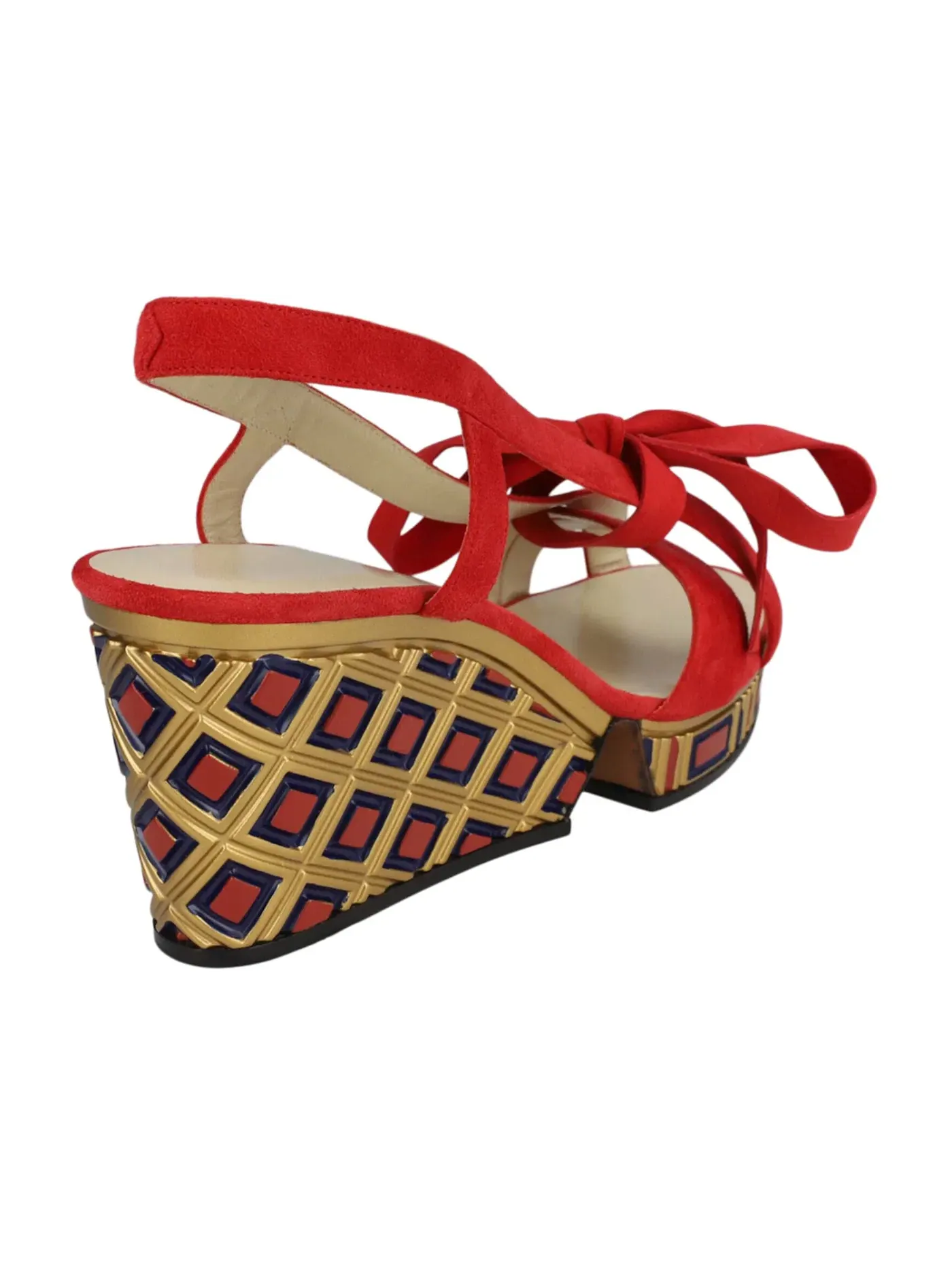 Женские туфли на танкетке с ремешком Ferragamo Avanguardie Archive Limited Edition 1940's Wedges — изображение 3 из 3