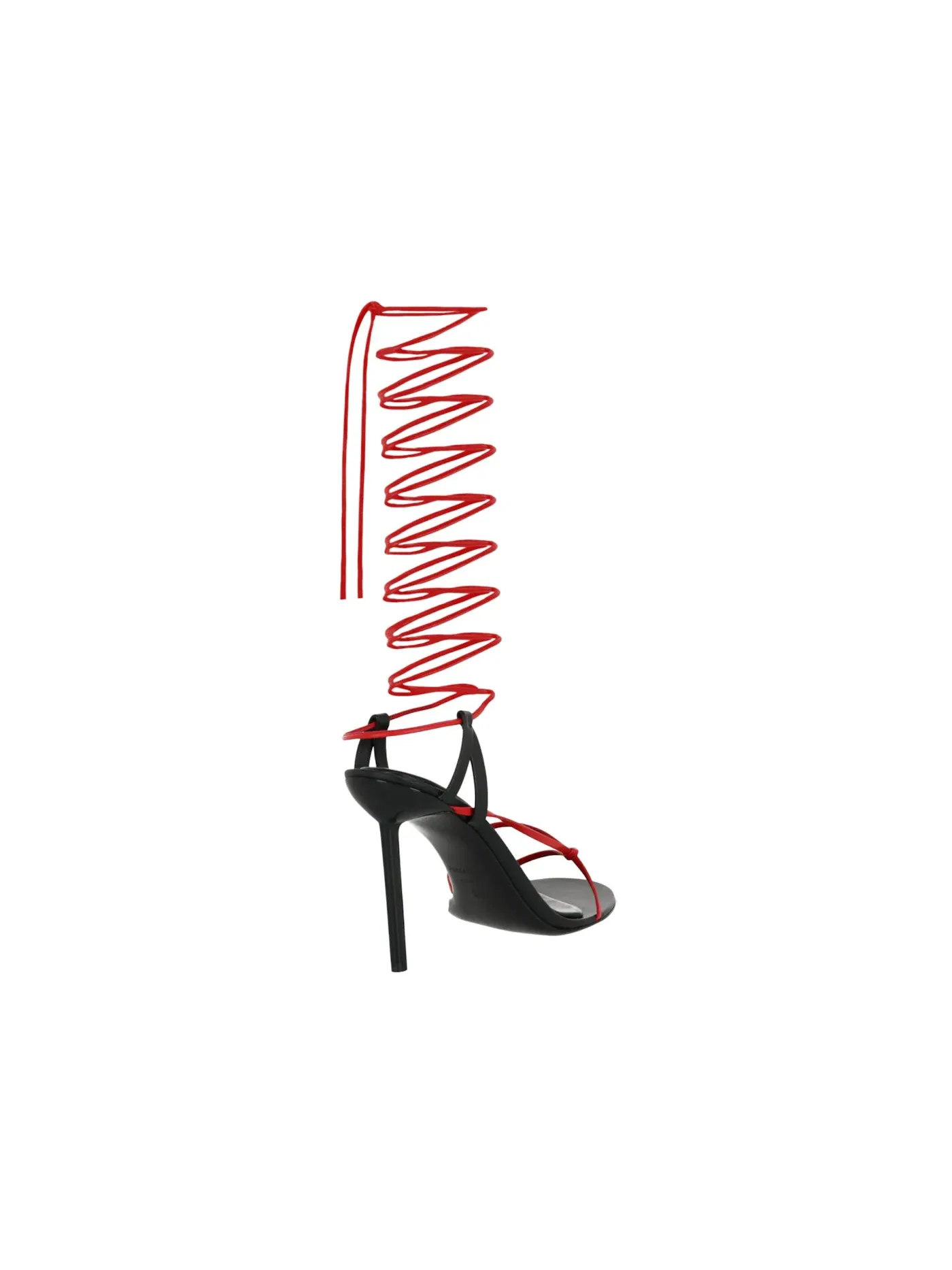 Женские туфли на каблуке с принтом Ferragamo Azha X5 Wrap Tie Heels Ferragamo — изображение 3 из 3, черный