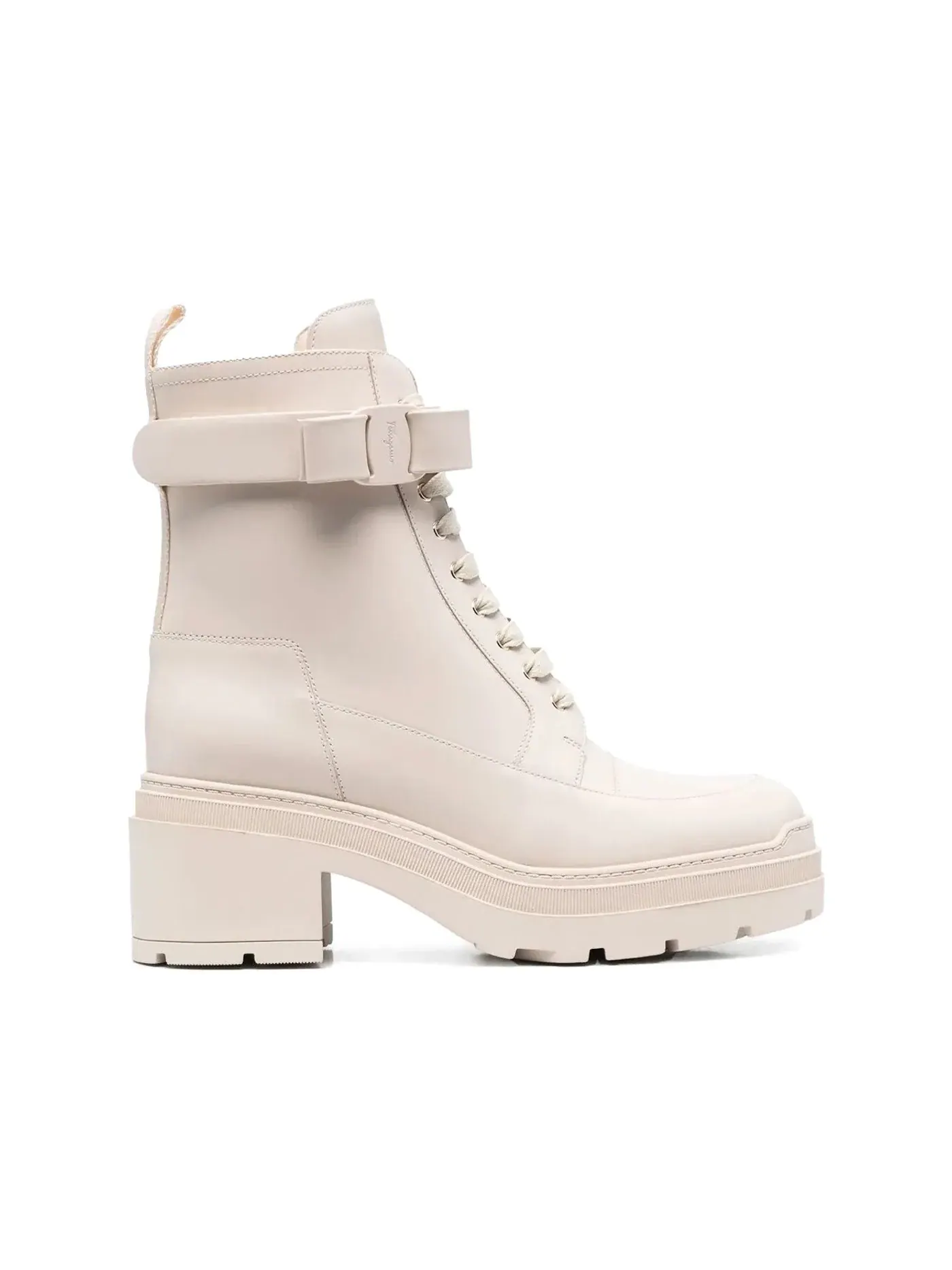 Женские ботинки белые Ferragamo Bootie — изображение 1 из 1, белый