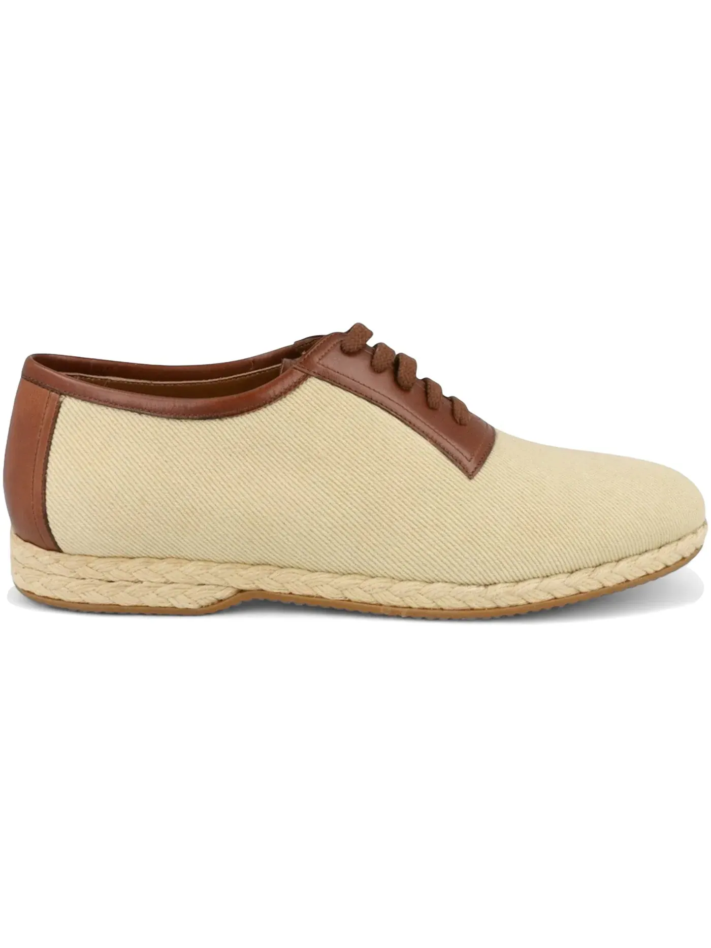 Мужские оксфорды с принтом Ferragamo Bosco Canvas Dress Shoes Archive Limited Edition Ferragamo — изображение 1 из 3, кость