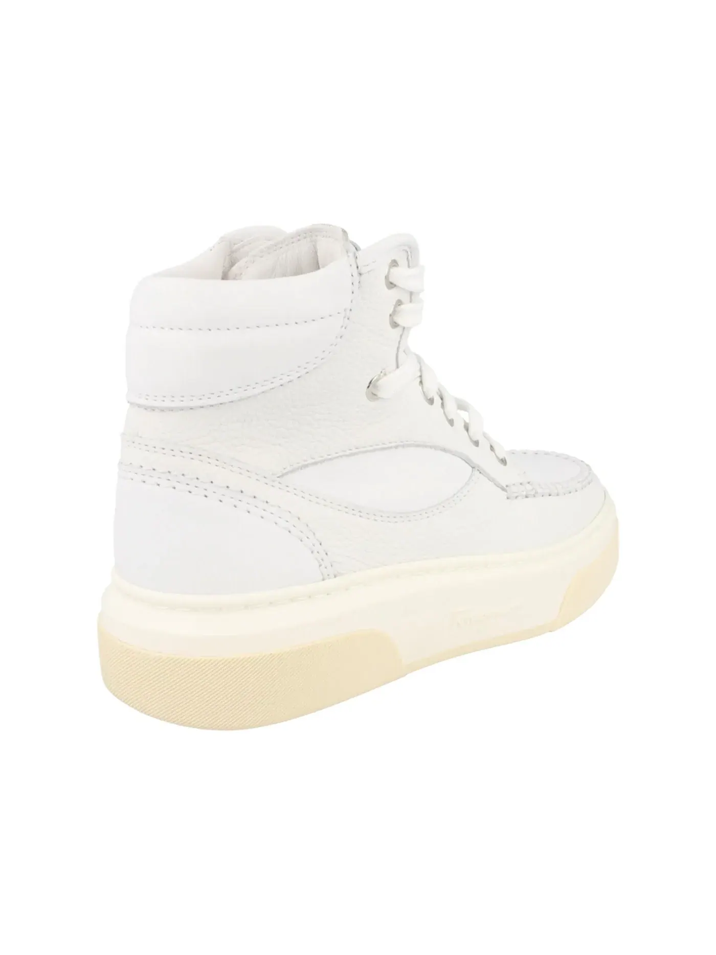 Женские кроссовки высокие с дизайном Ferragamo Cassina High-Top Sneakers Ferragamo — изображение 3 из 3, белый