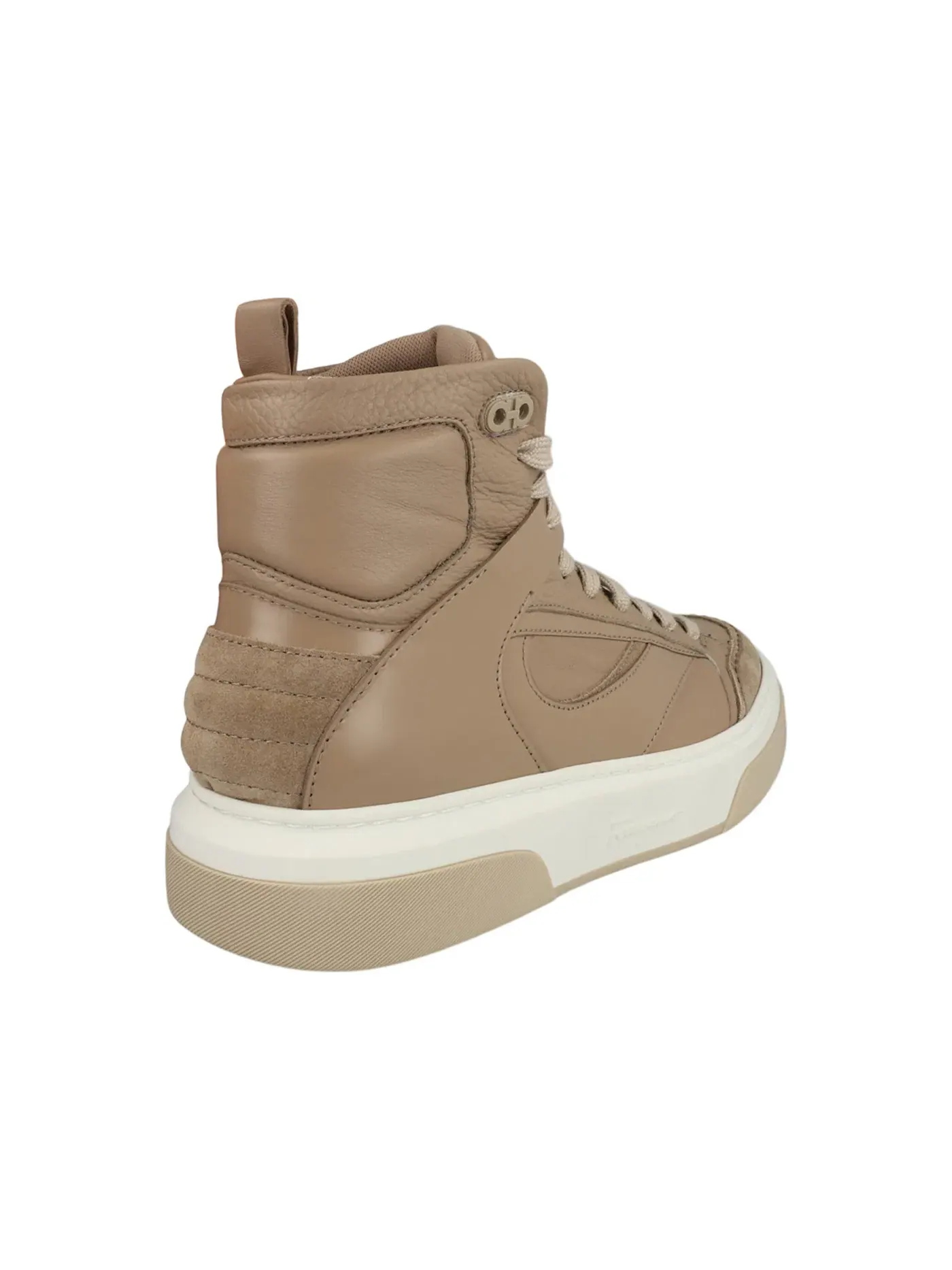 Мужские кроссовки кожаные Cassio Ferragamo — изображение 3 из 3, кость