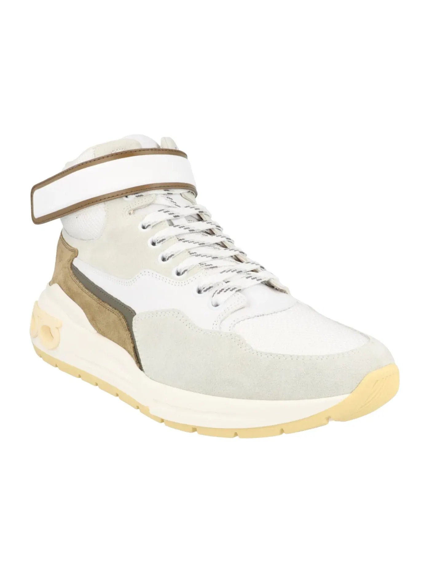 Мужские кроссовки высокие Ferragamo Cosma High-Top Ferragamo — изображение 2 из 3, белый