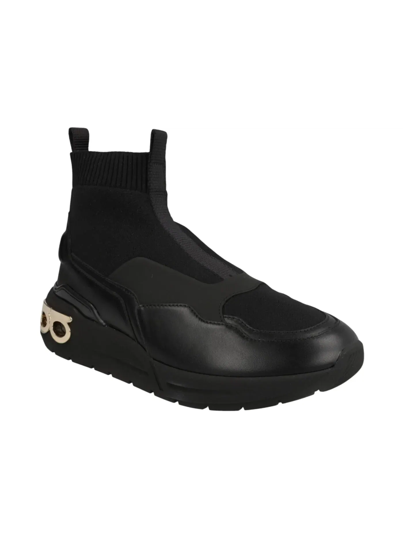 Женские кроссовки-носки с высоким верхом Ferragamo Cosma Sock — изображение 2 из 3, желтый