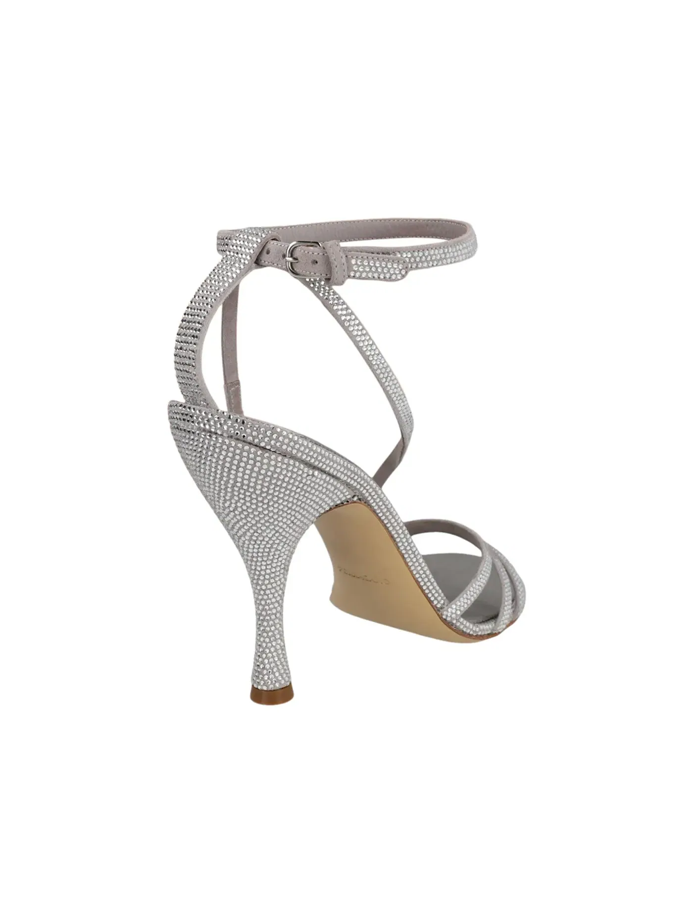 Женские туфли на каблуке с кристаллами Ferragamo Denise XS — изображение 3 из 3, серый
